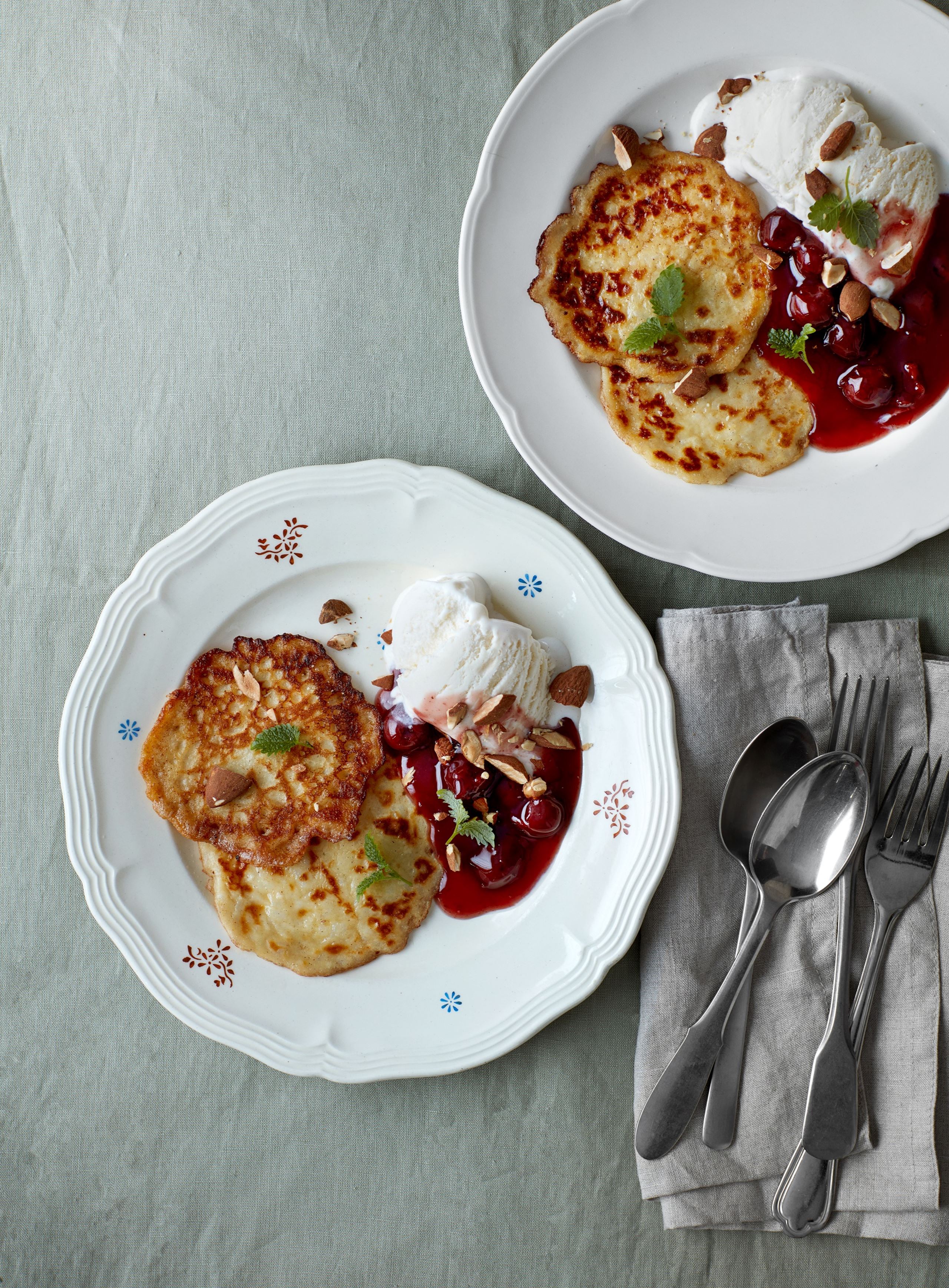 Brug rester af risengrød til klatkager