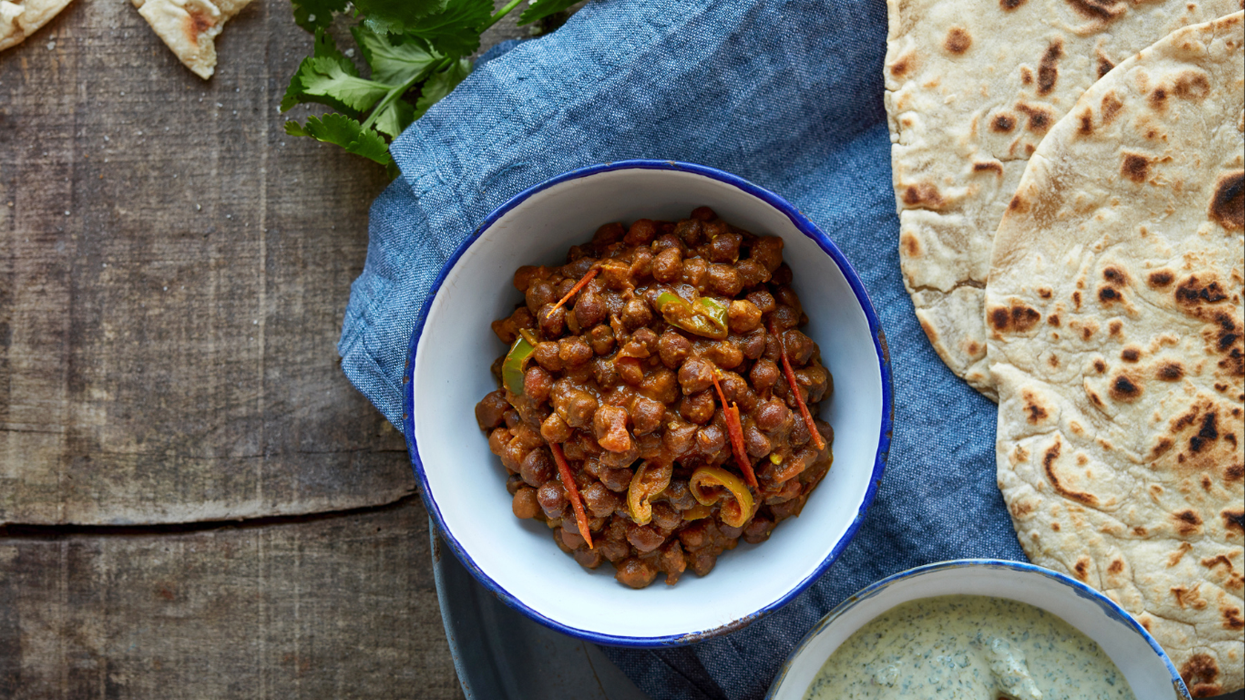 Kalla channa med mynteraita