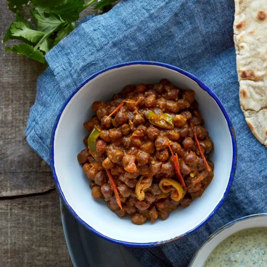 Kalla channa med mynteraita