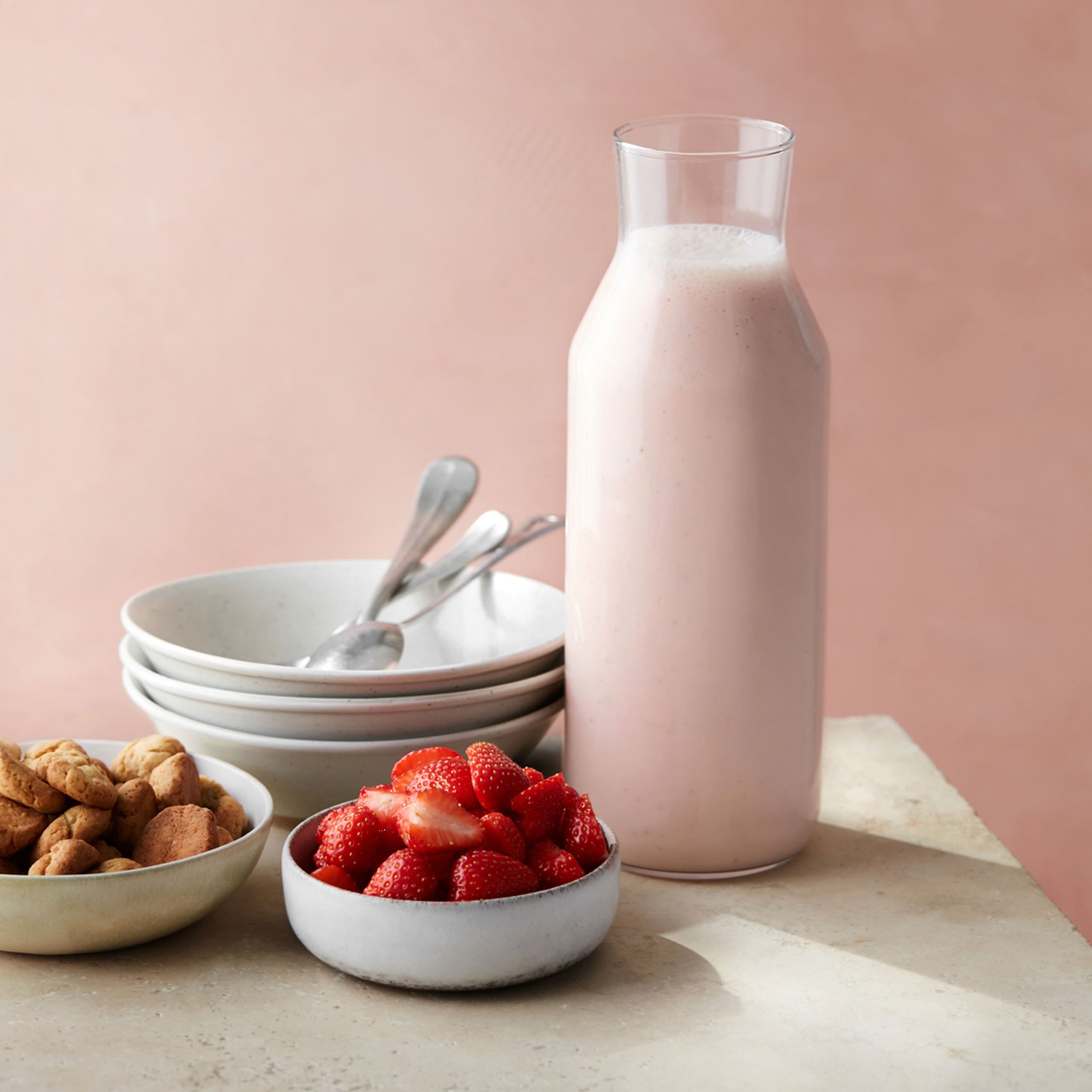 Jordbærkoldskål med kammerjunkere