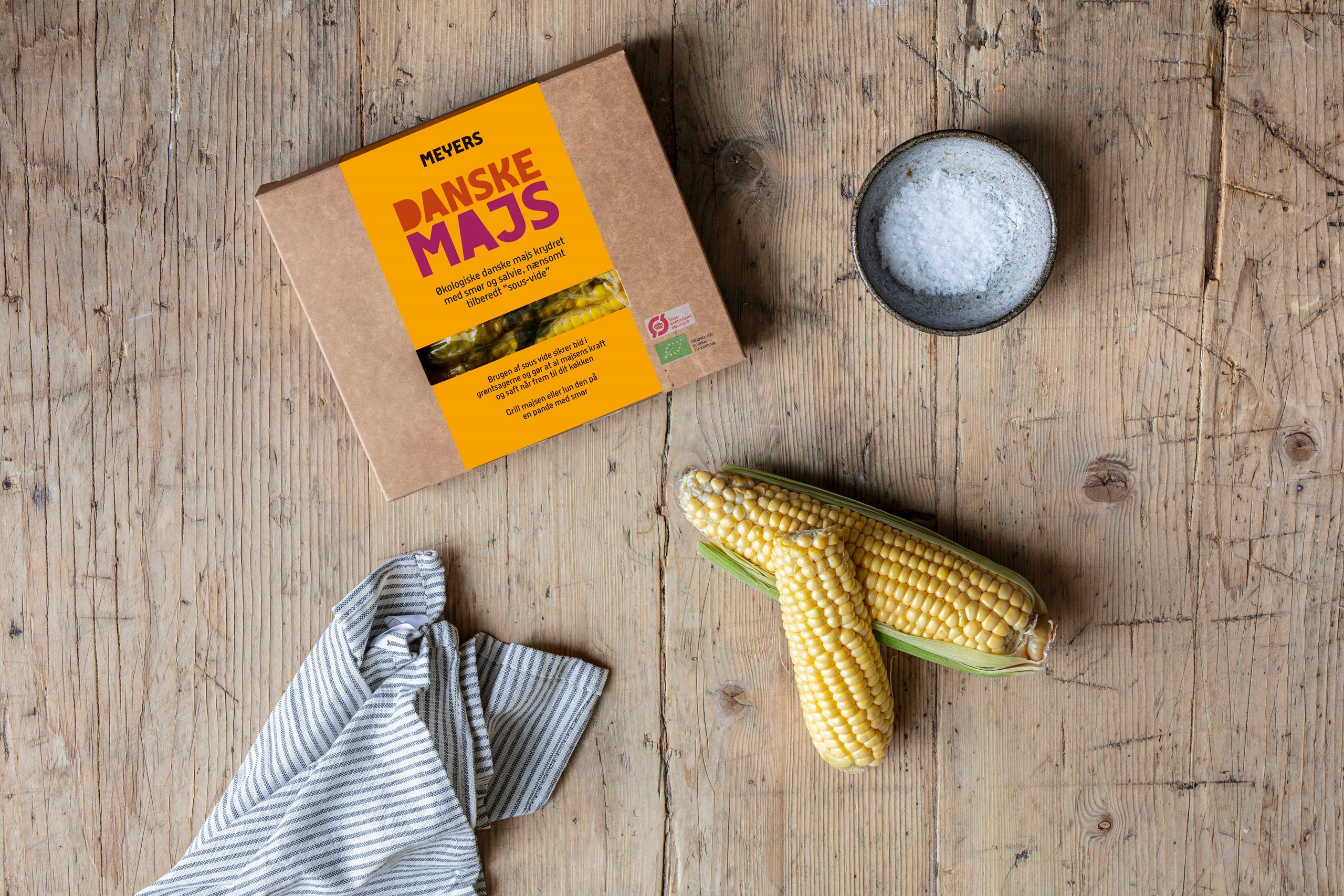 Grillet majs med chilimayo og koriander