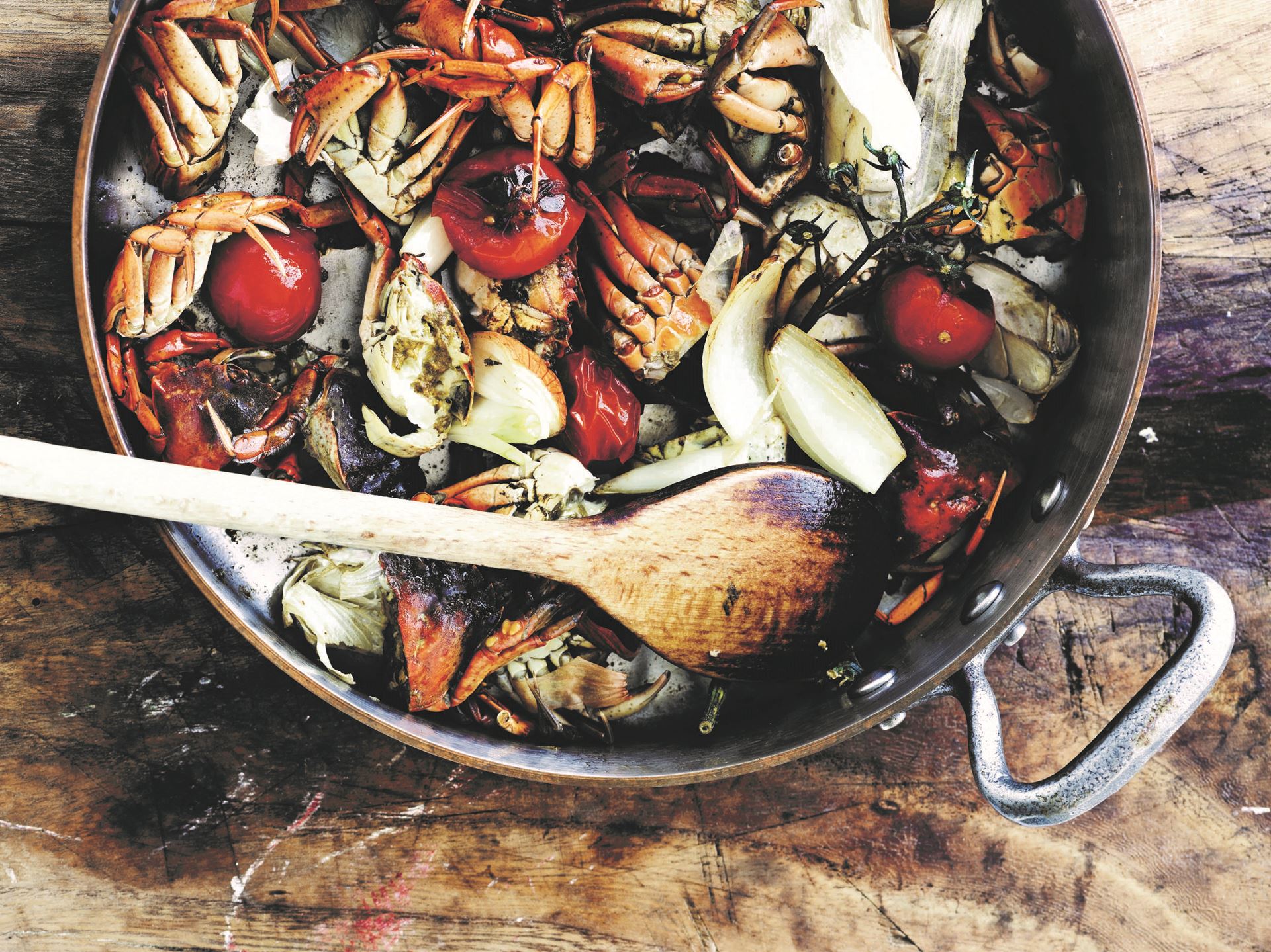 Bisque af strandkrabbe