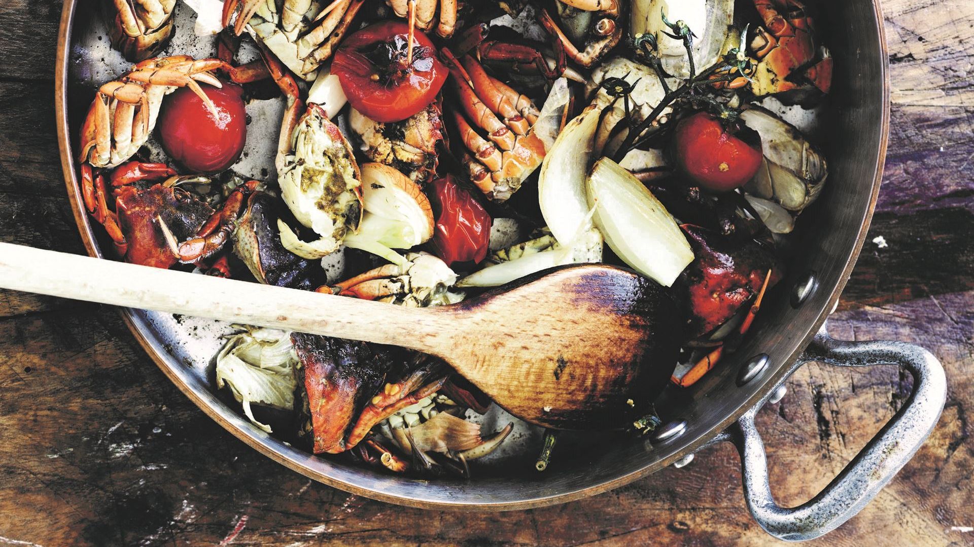 Bisque af strandkrabbe