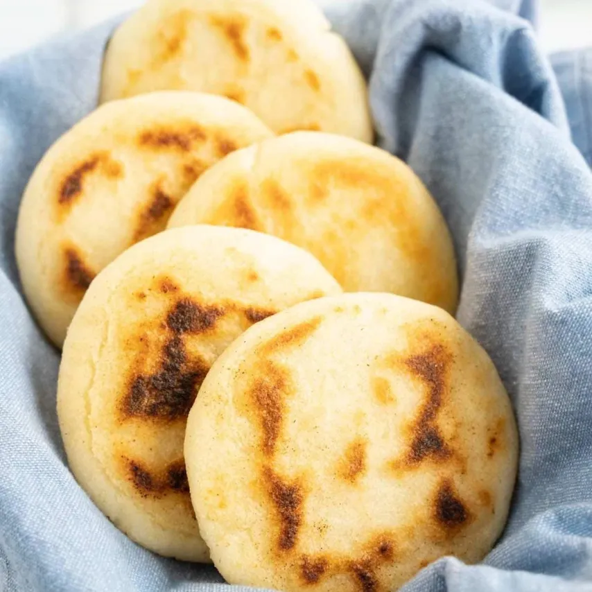 Arepa med braisseret okse