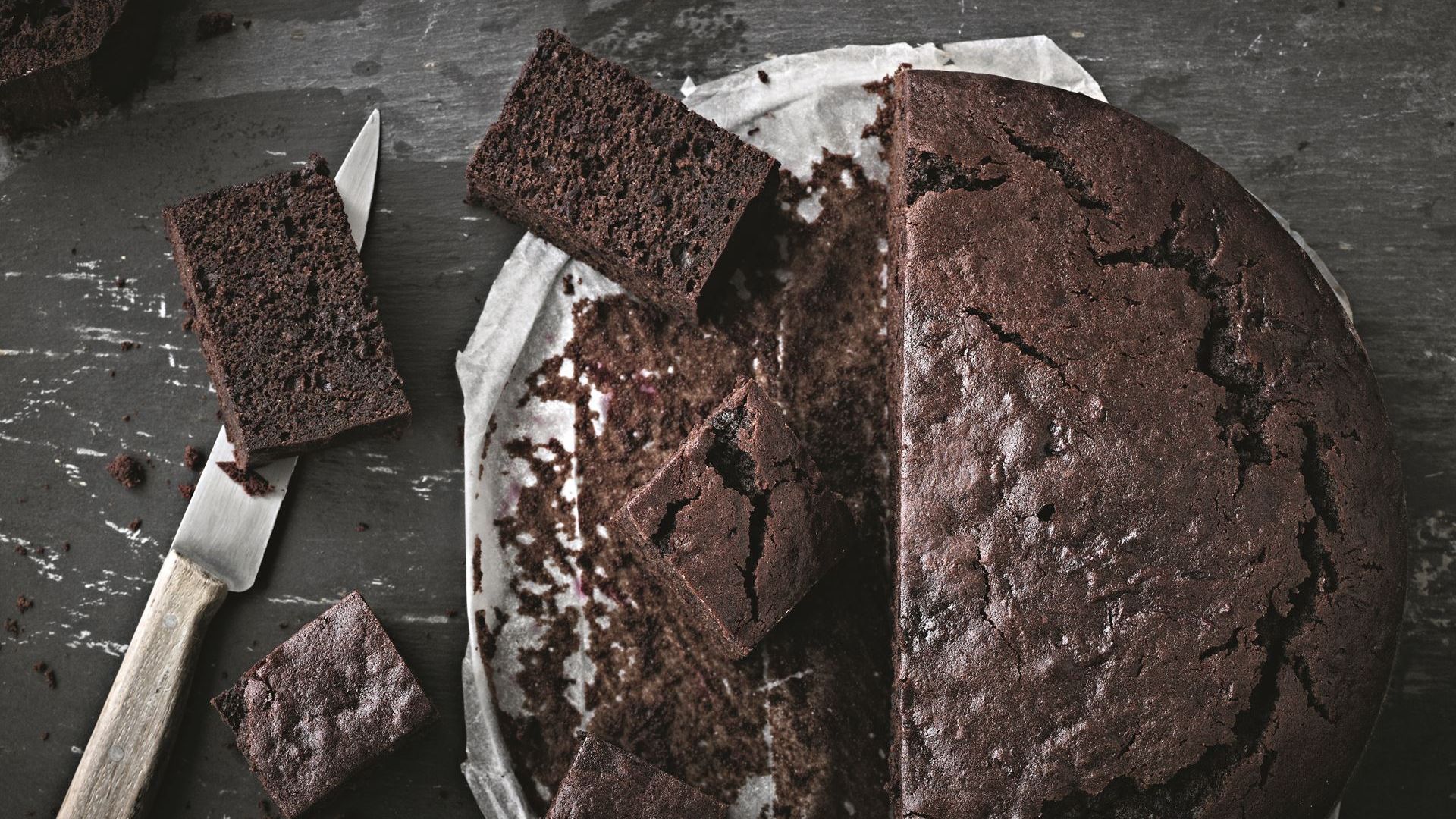 Chokoladekage med rødbede