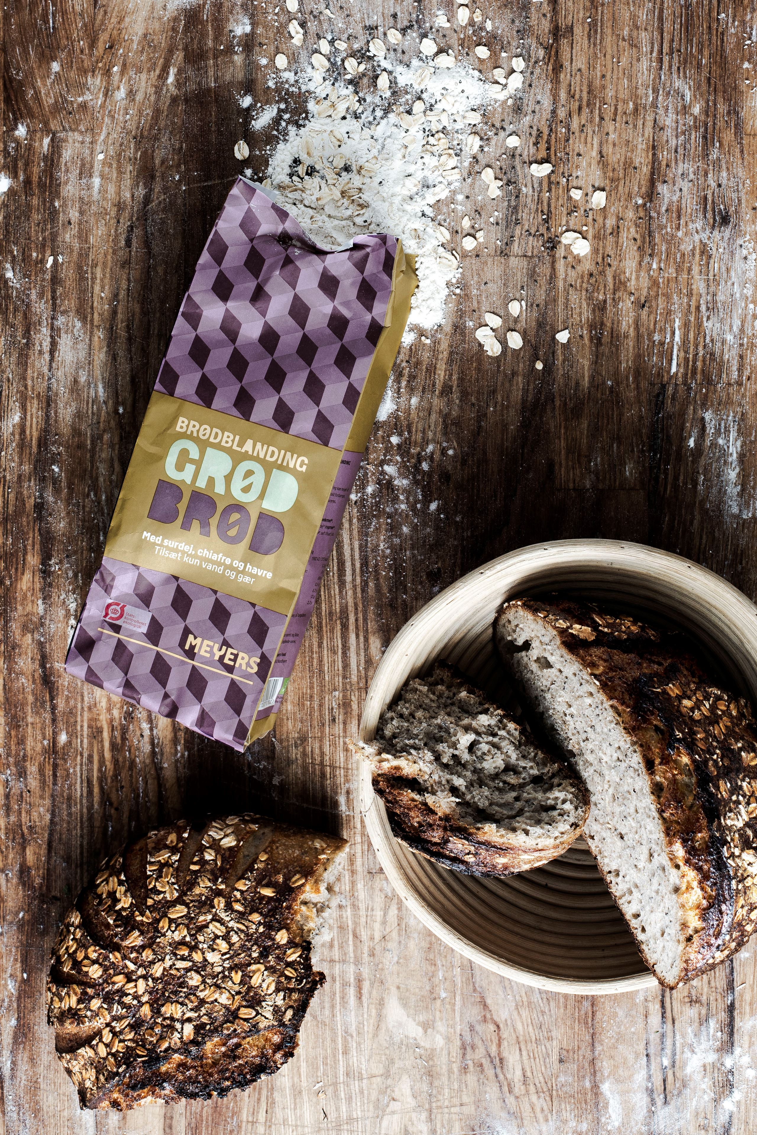 Grødbrød med Meyers brødblanding