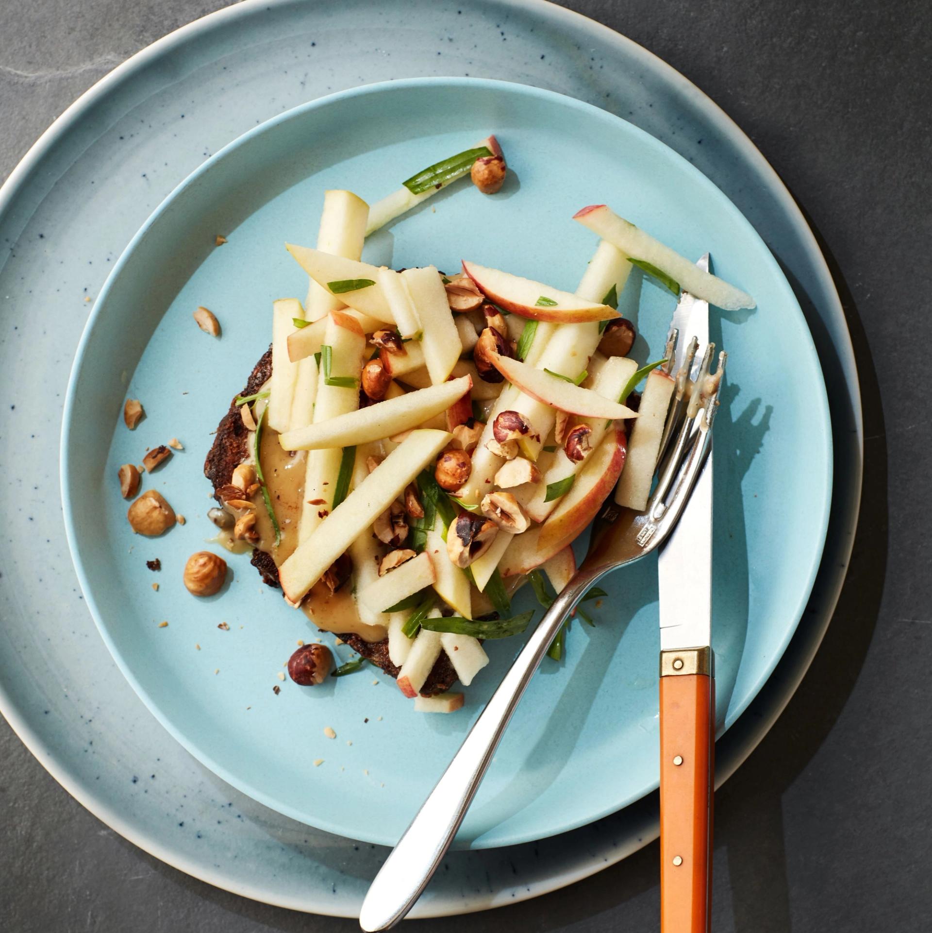 French toast med æble og kanel