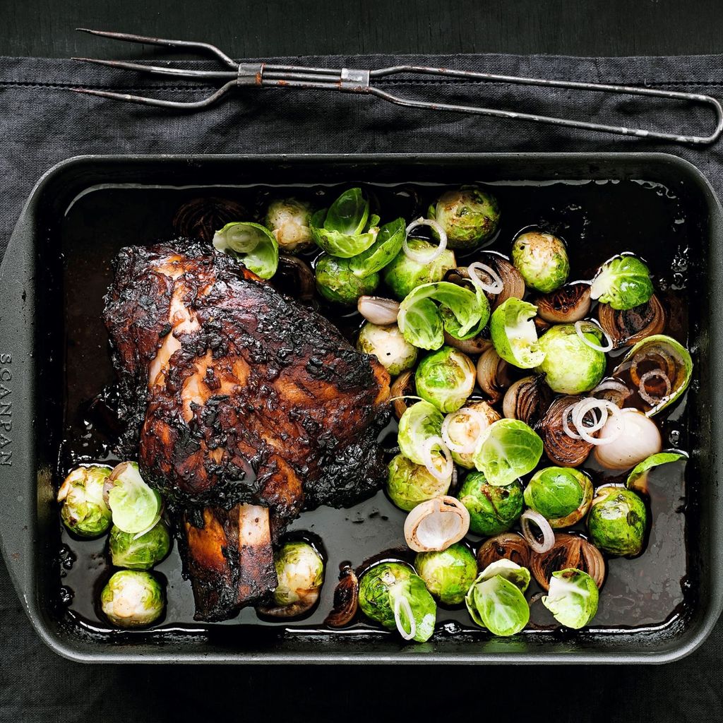 Honningglaseret svineskank