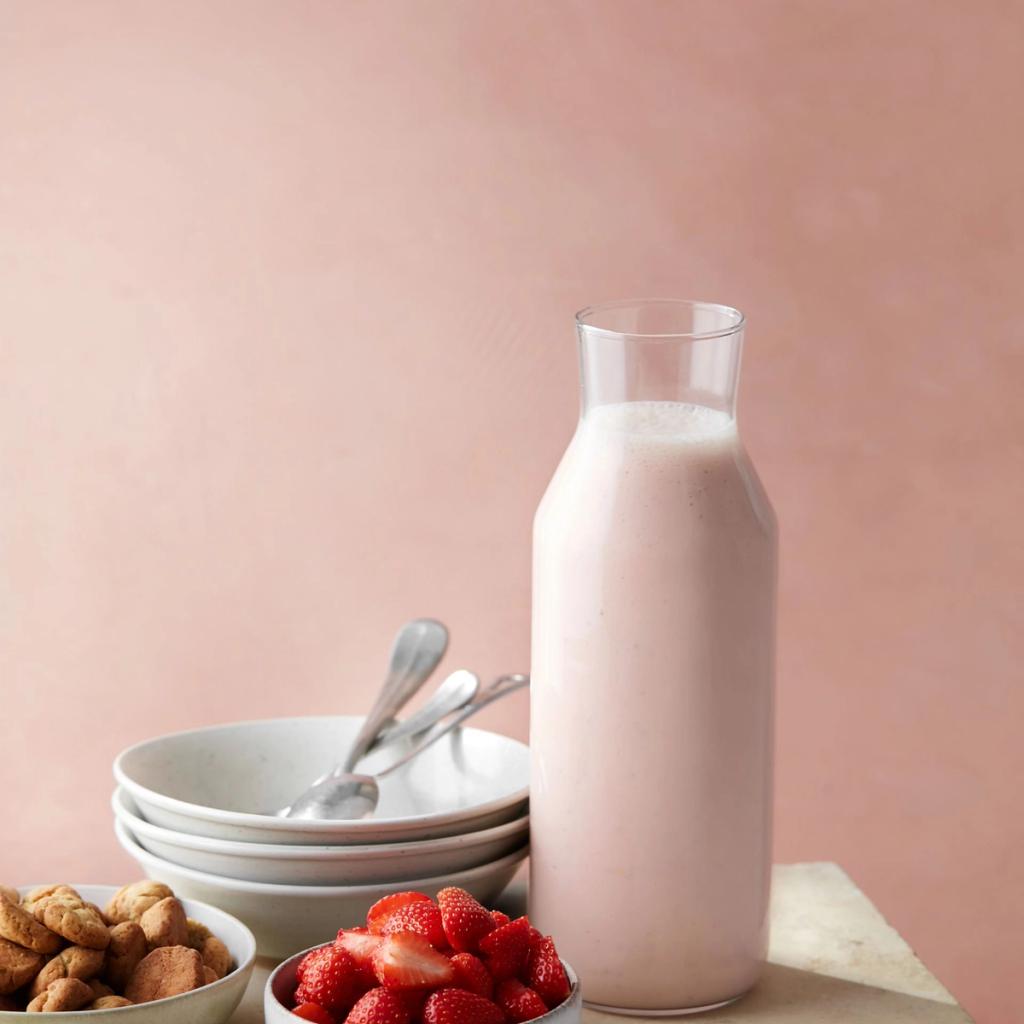 Jordbærkoldskål med kammerjunkere