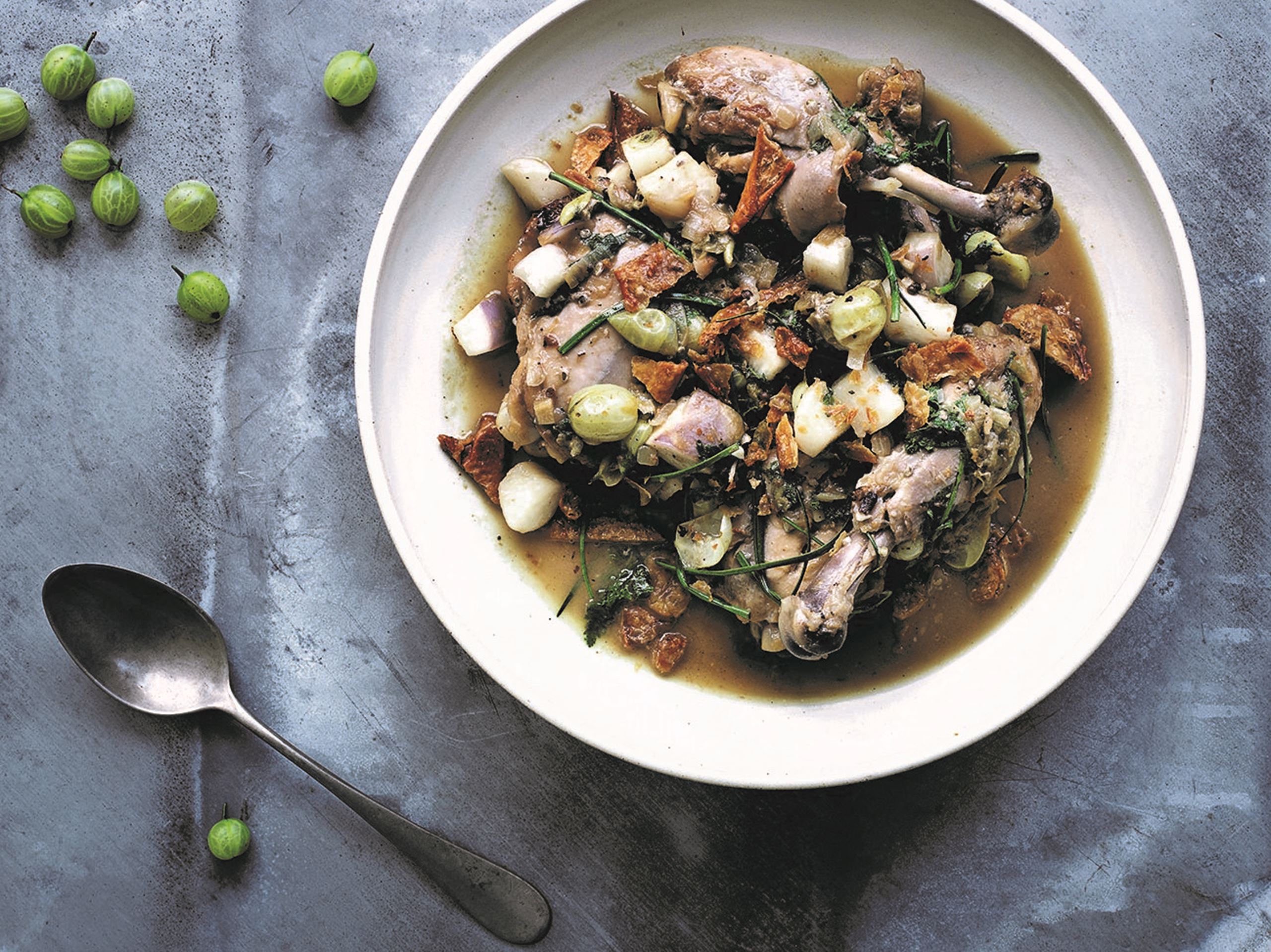 Kylling med stikkelsbær