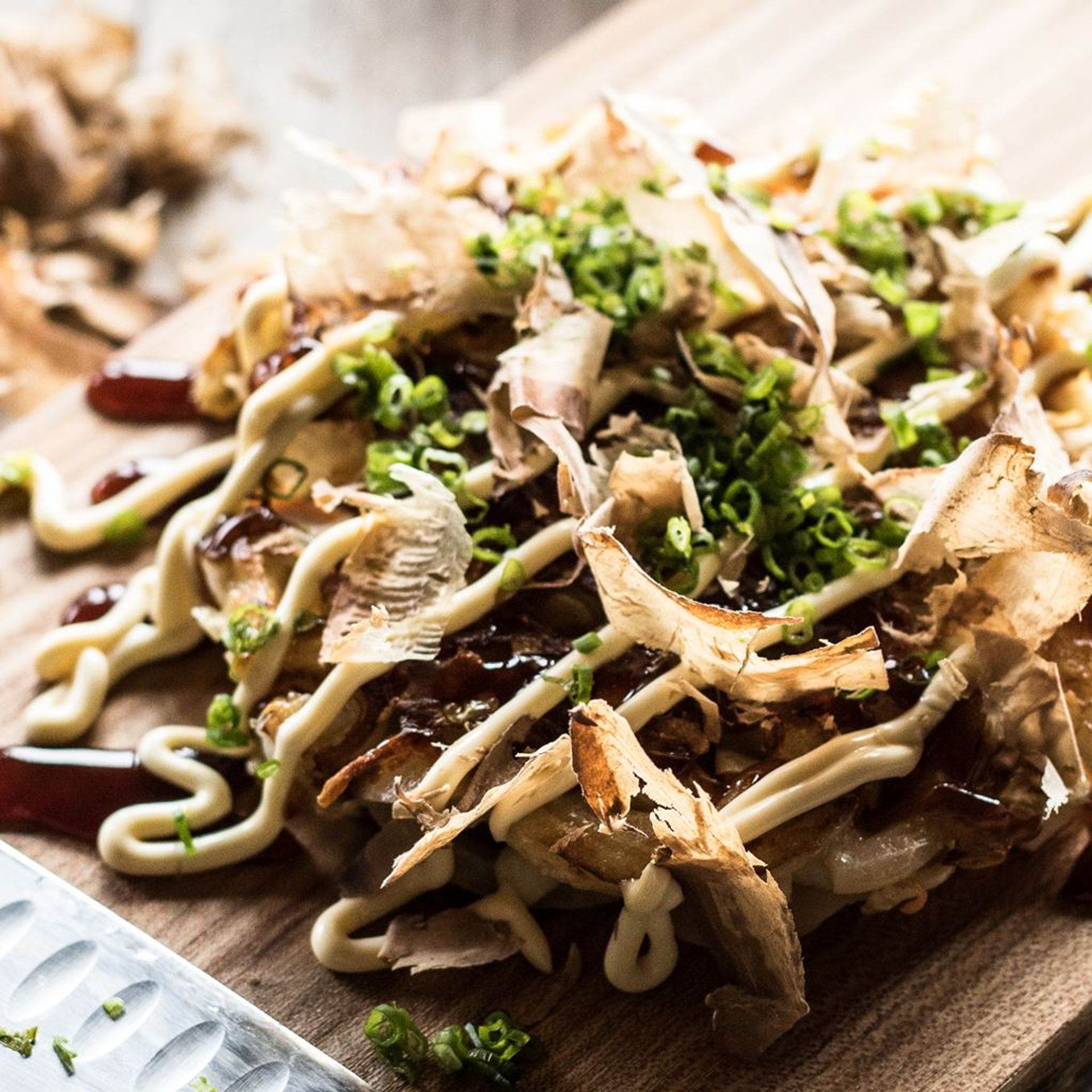 Okonomiyaki - grøntsagspandekage