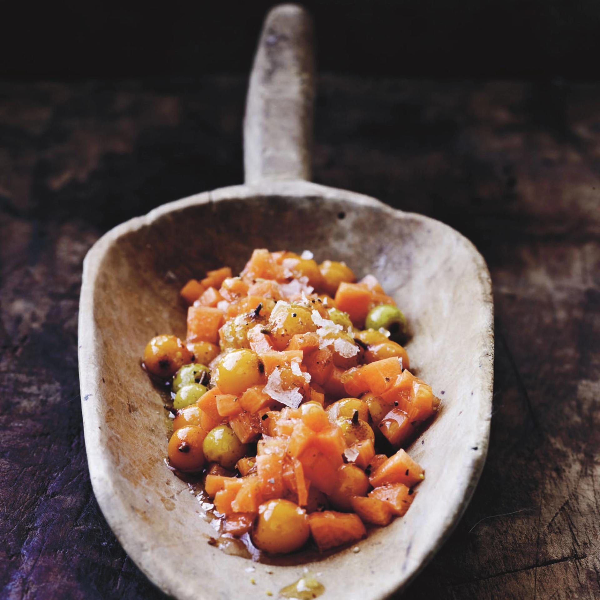 Kompot af havtorn og gulerod