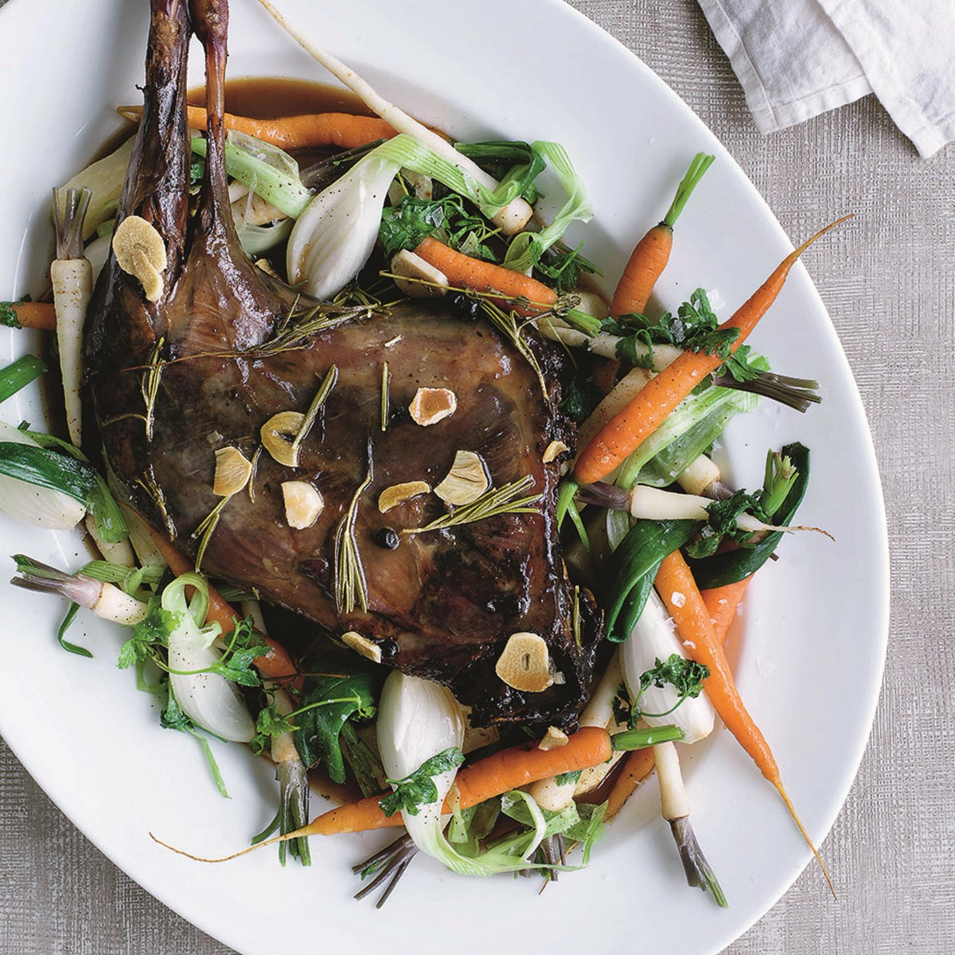 Sommerbuk med nye rodfrugter