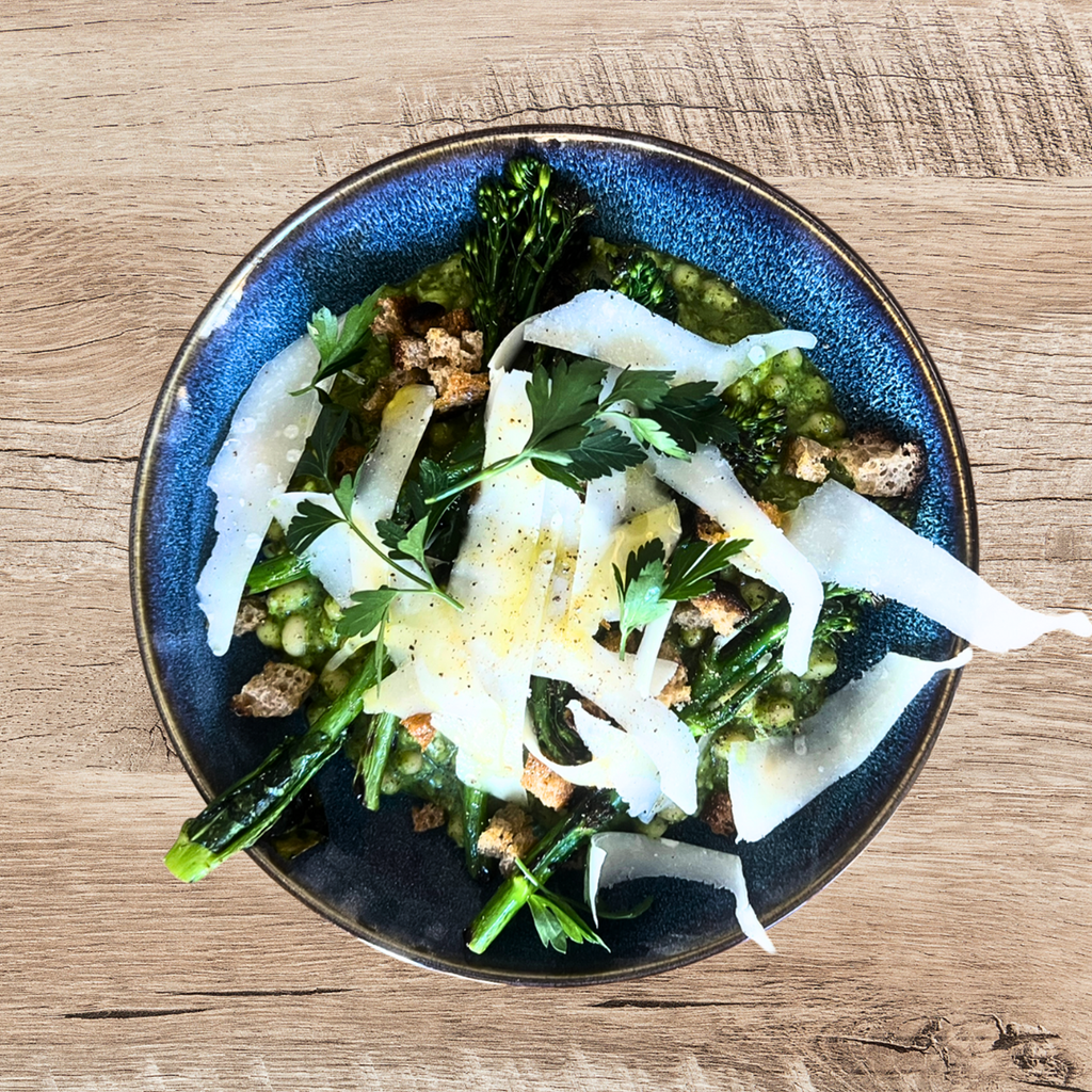 Beanotto på hvide bønner med persille