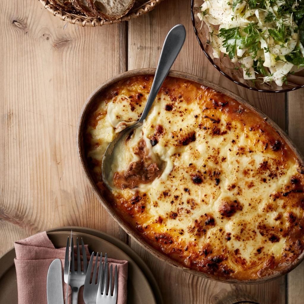 Gratin parmentier med and