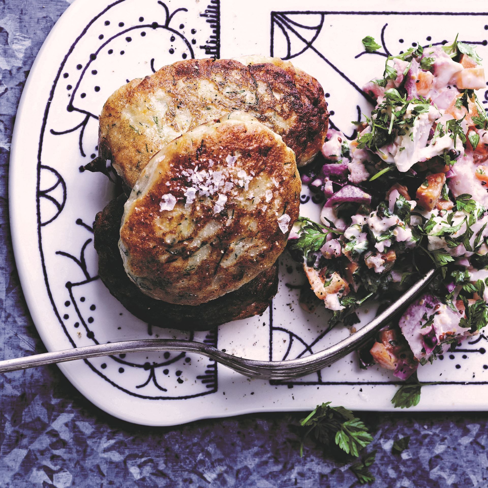 Fiskefrikadeller med hurtig remoulade