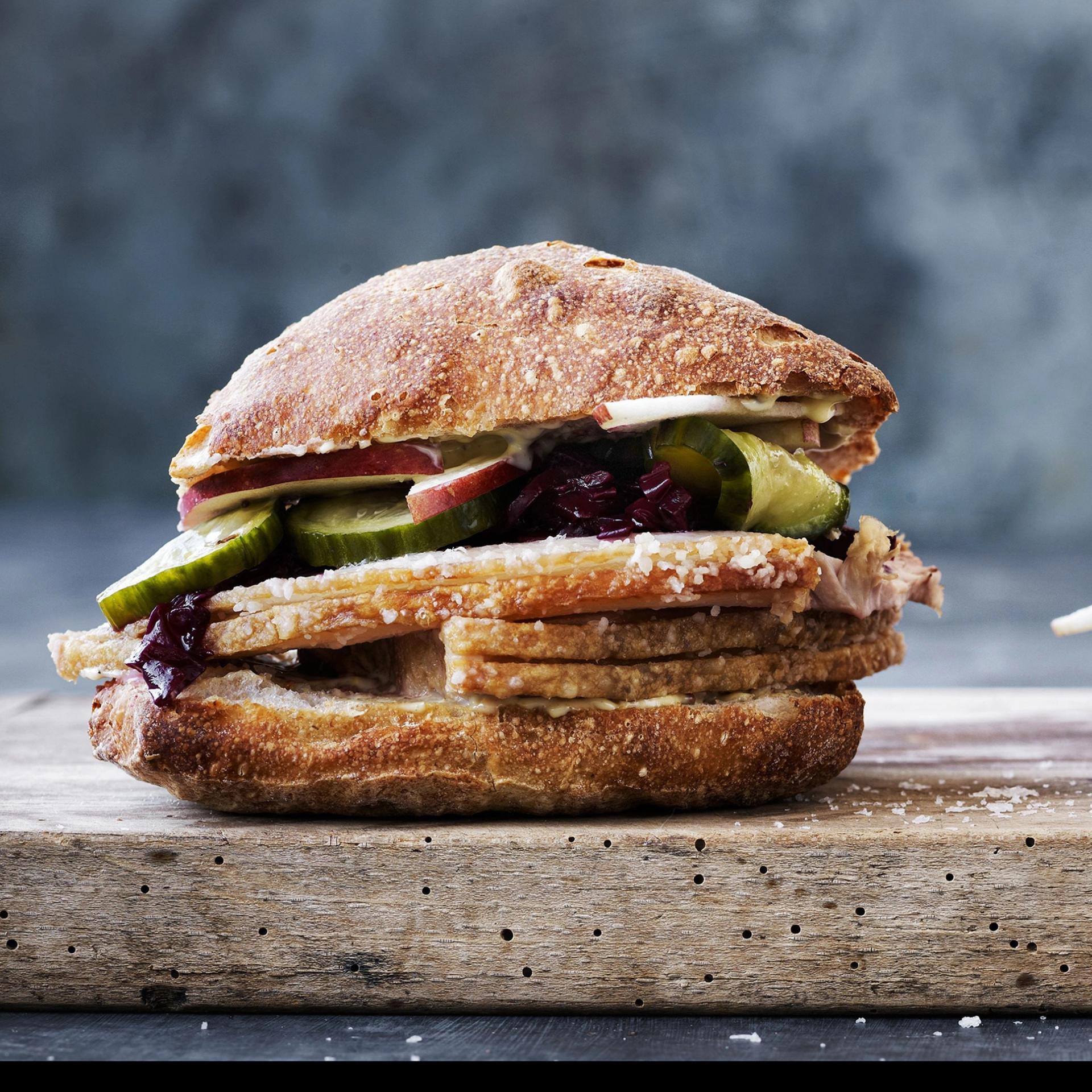 Flæskestegssandwich