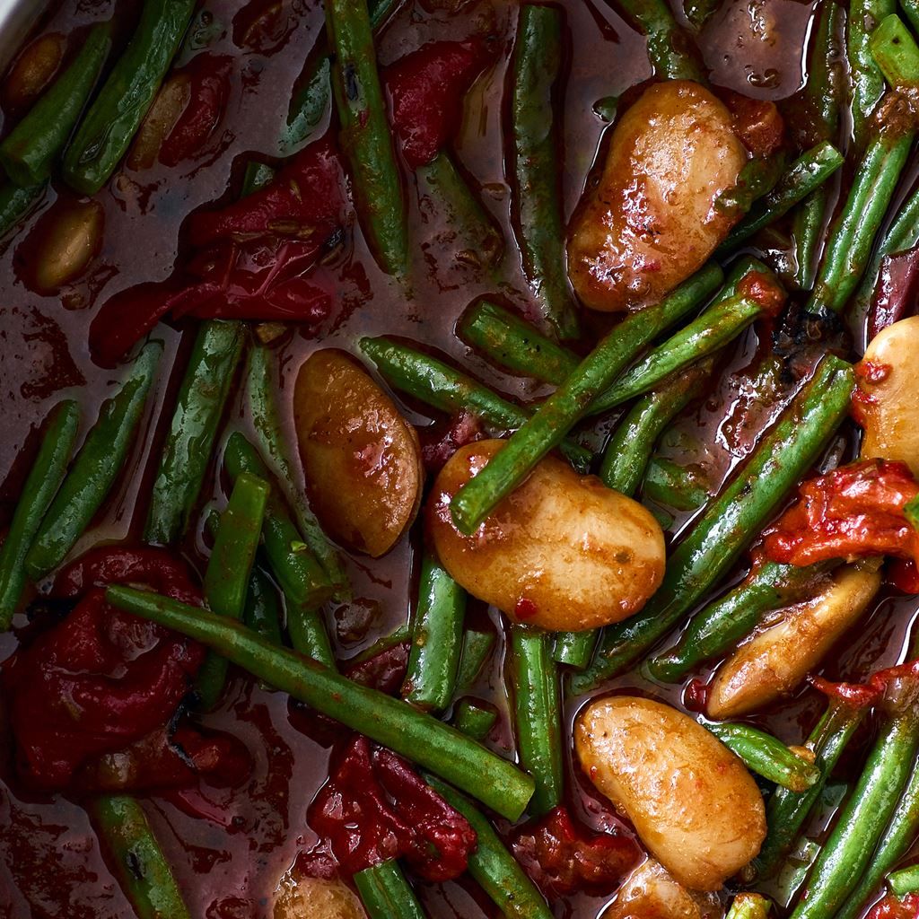 Smørbønnegryde med chili og lime