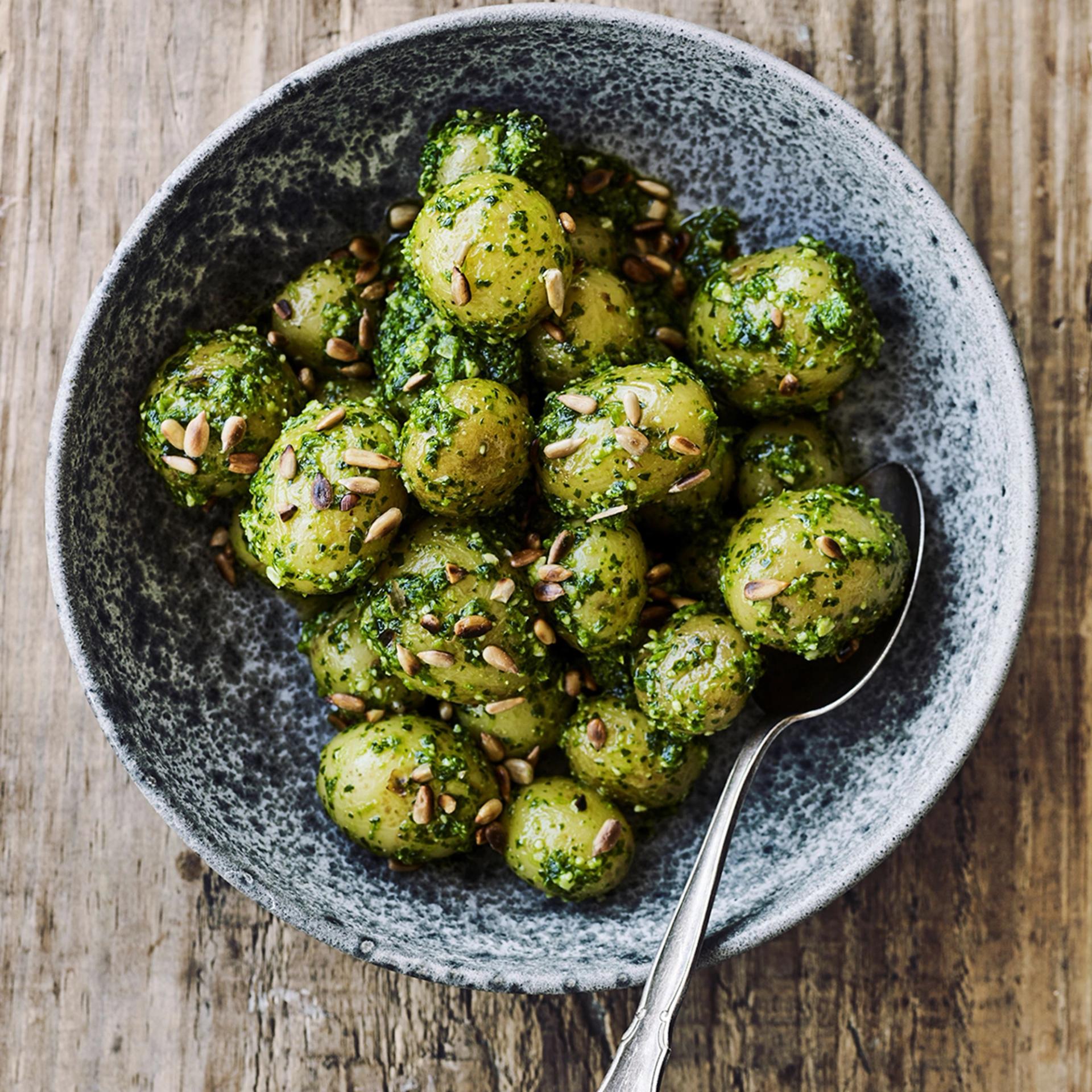 Kartofler med persillepesto