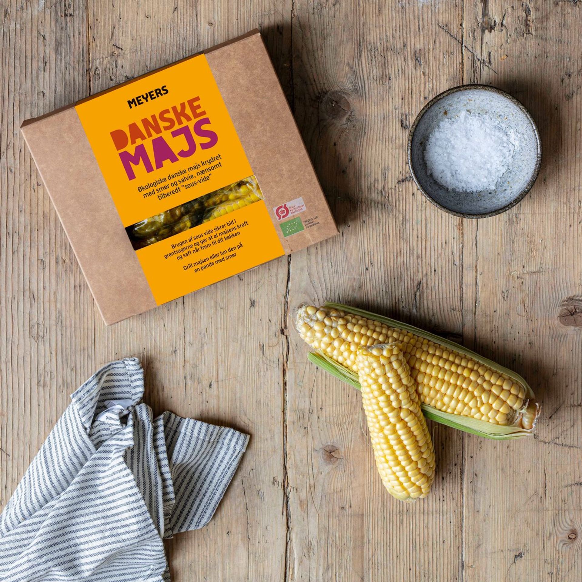 Grillet majs med chilimayo og koriander