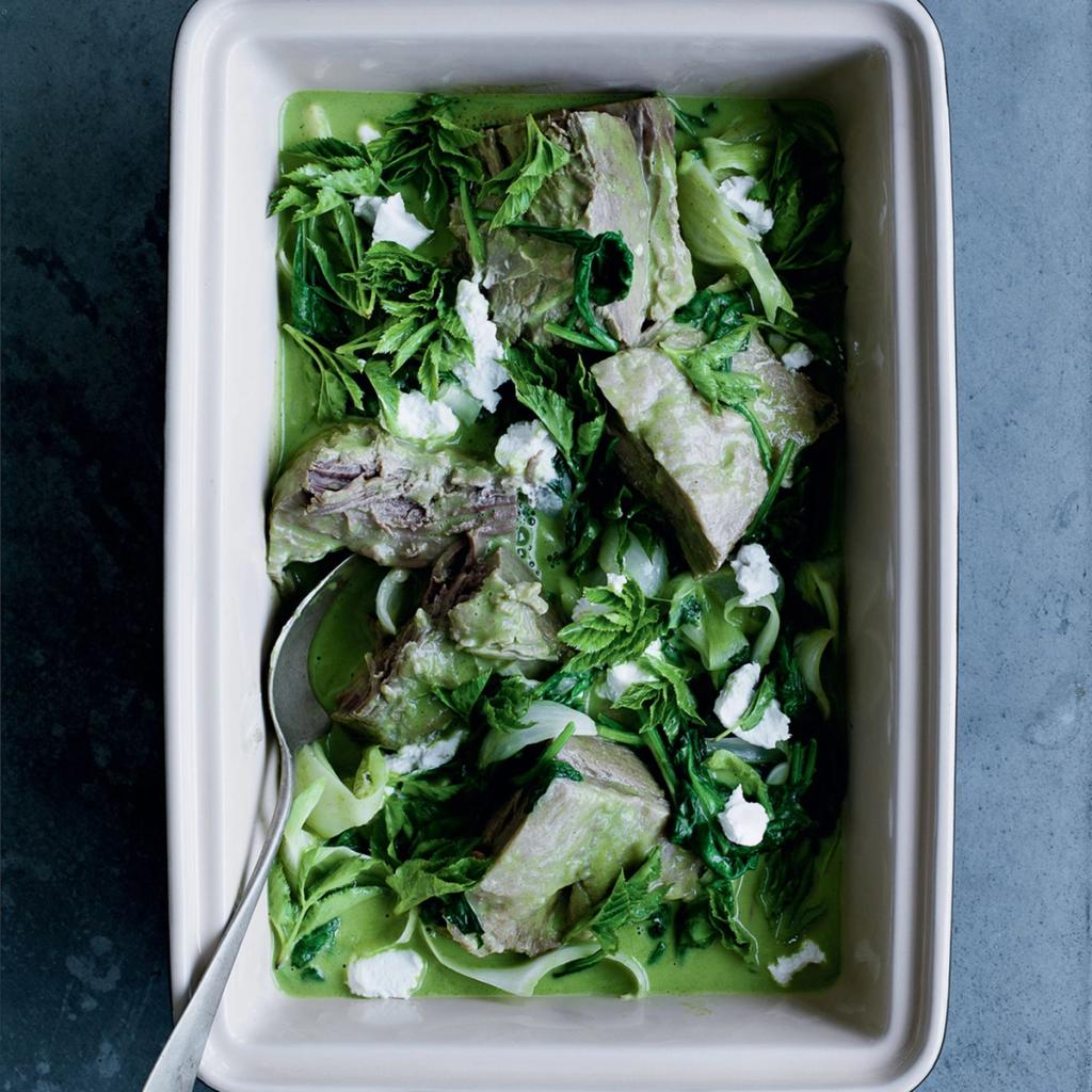 Frikassé af kalvespidsbryst