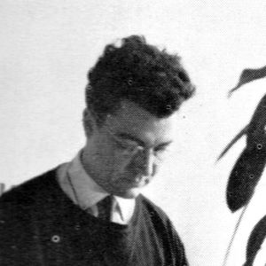 Adrian Frutiger pictured around the time of studies at the Zurich Kunstgewerbschule.