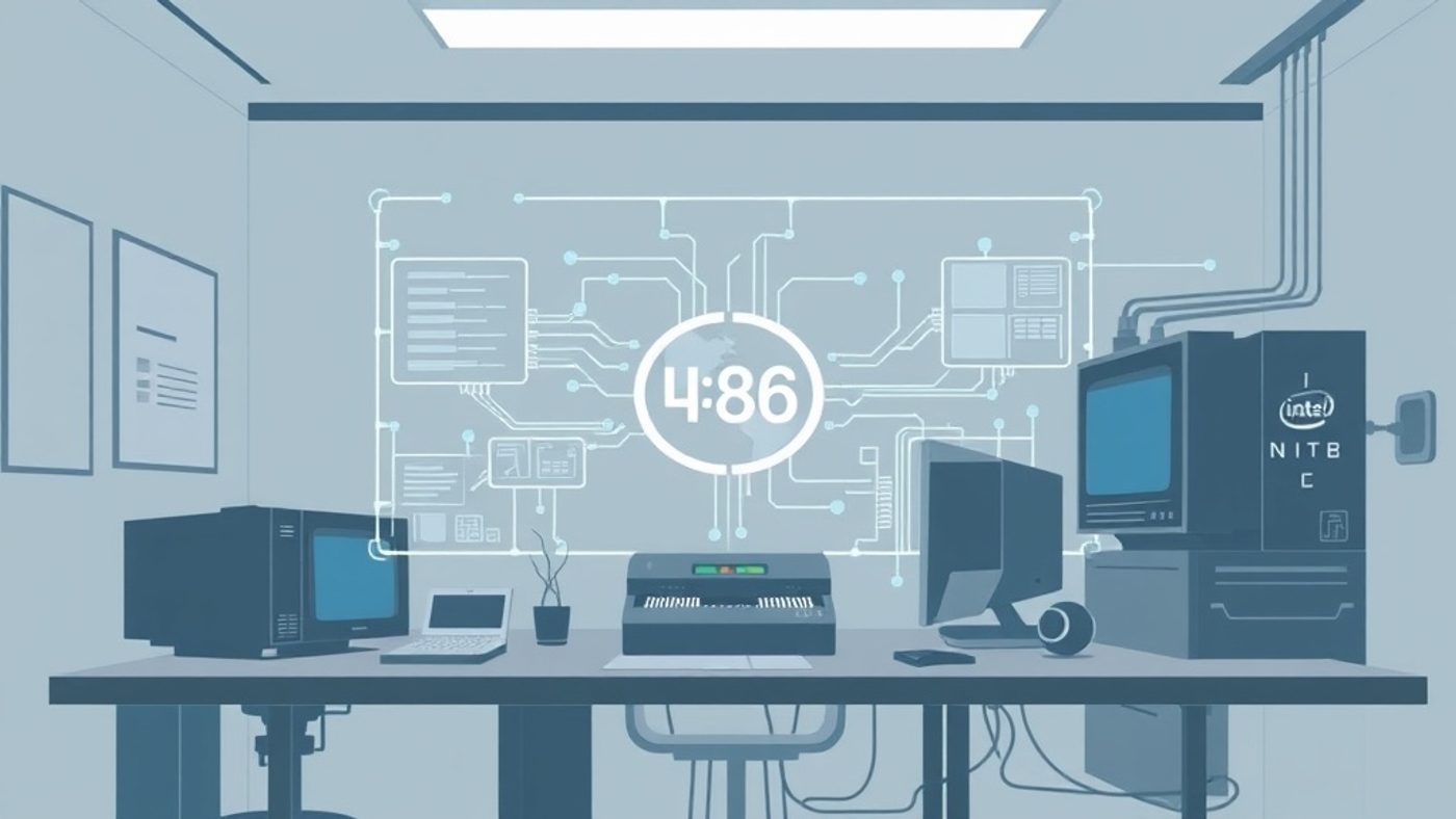 Intel 486 CPU announced April 10, 1989