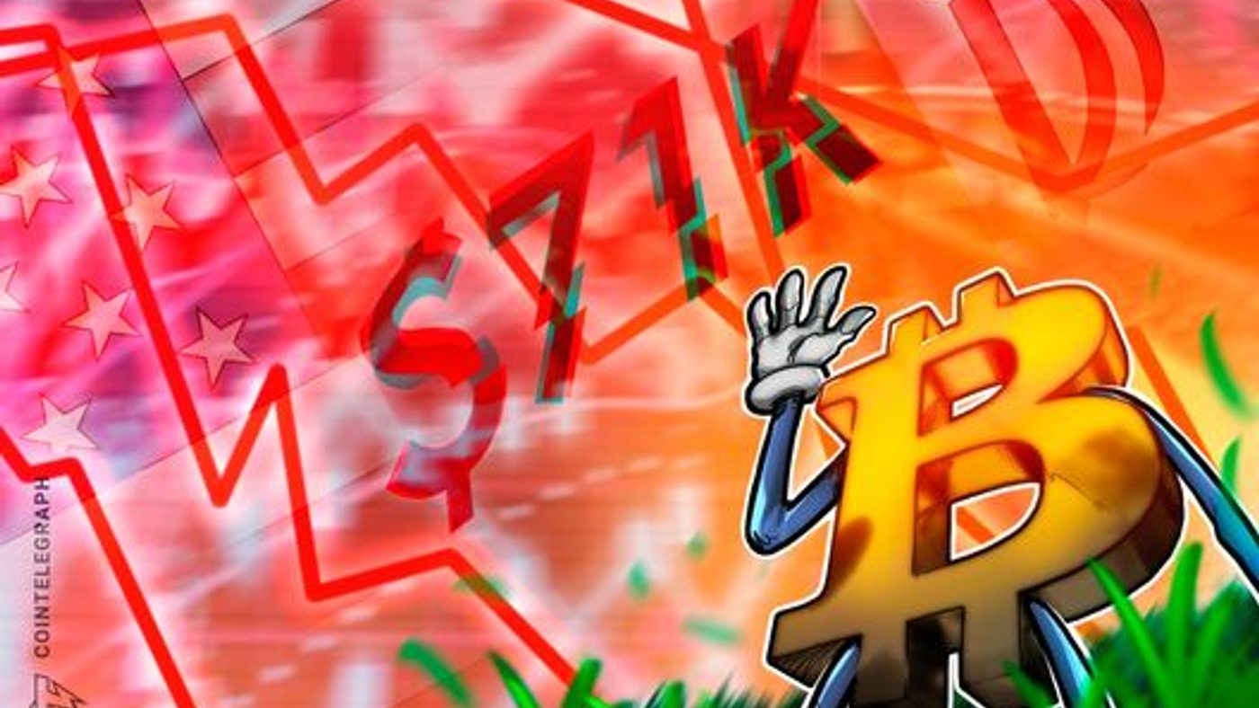 Bitcoin Anjlok di Bawah $71K, Ketegangan AS-Iran Bikin Investor Panik