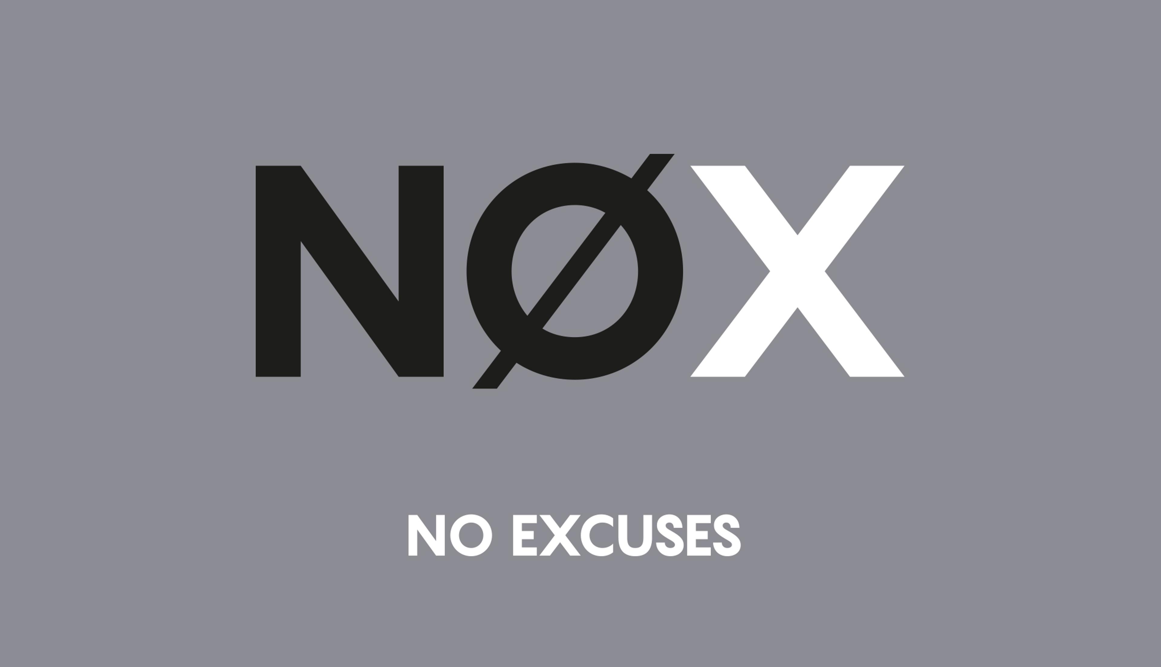NOX logo Let's Do This 'No Excuses' logo