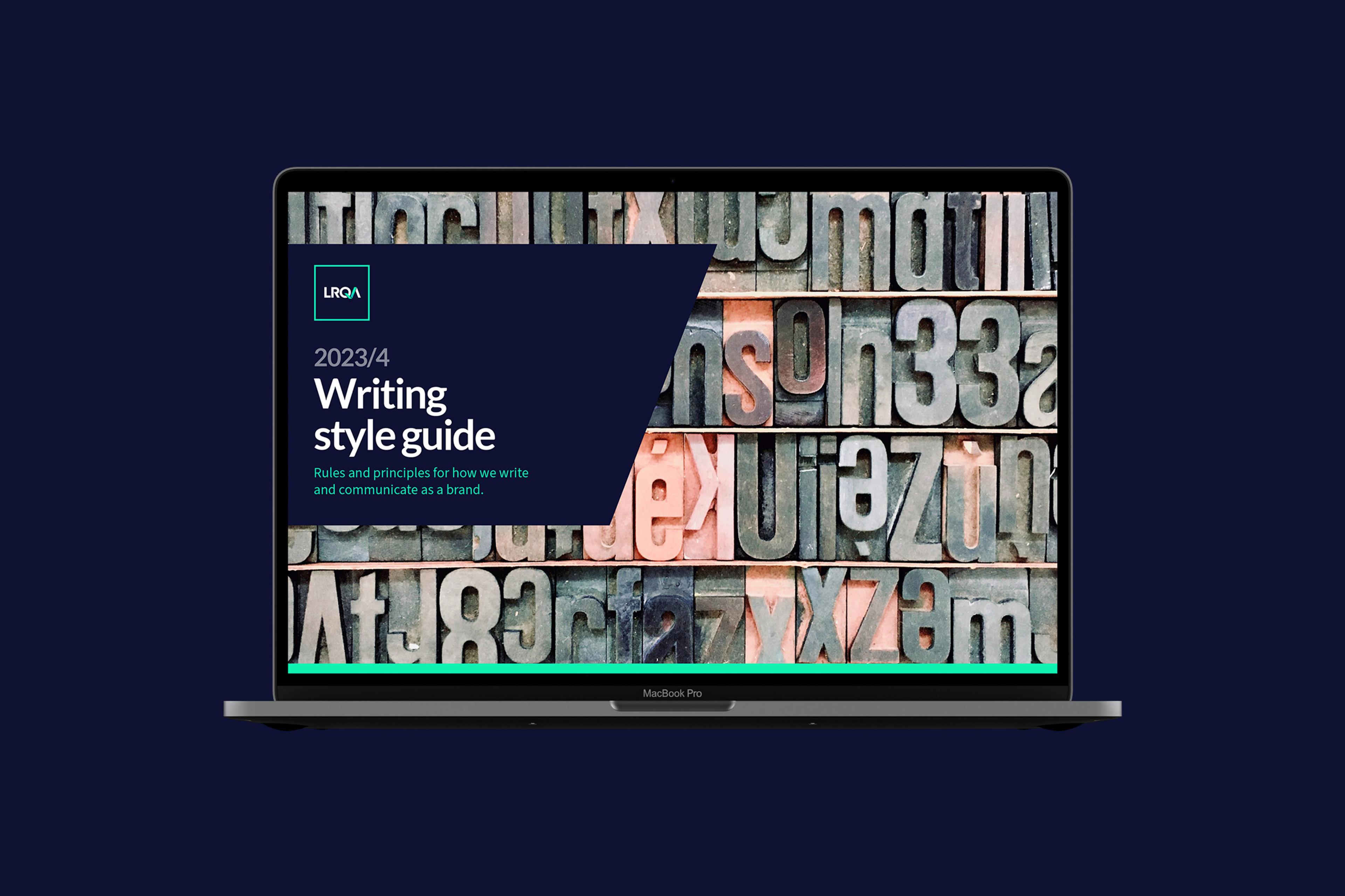LRQA Writing Style Guide presentation