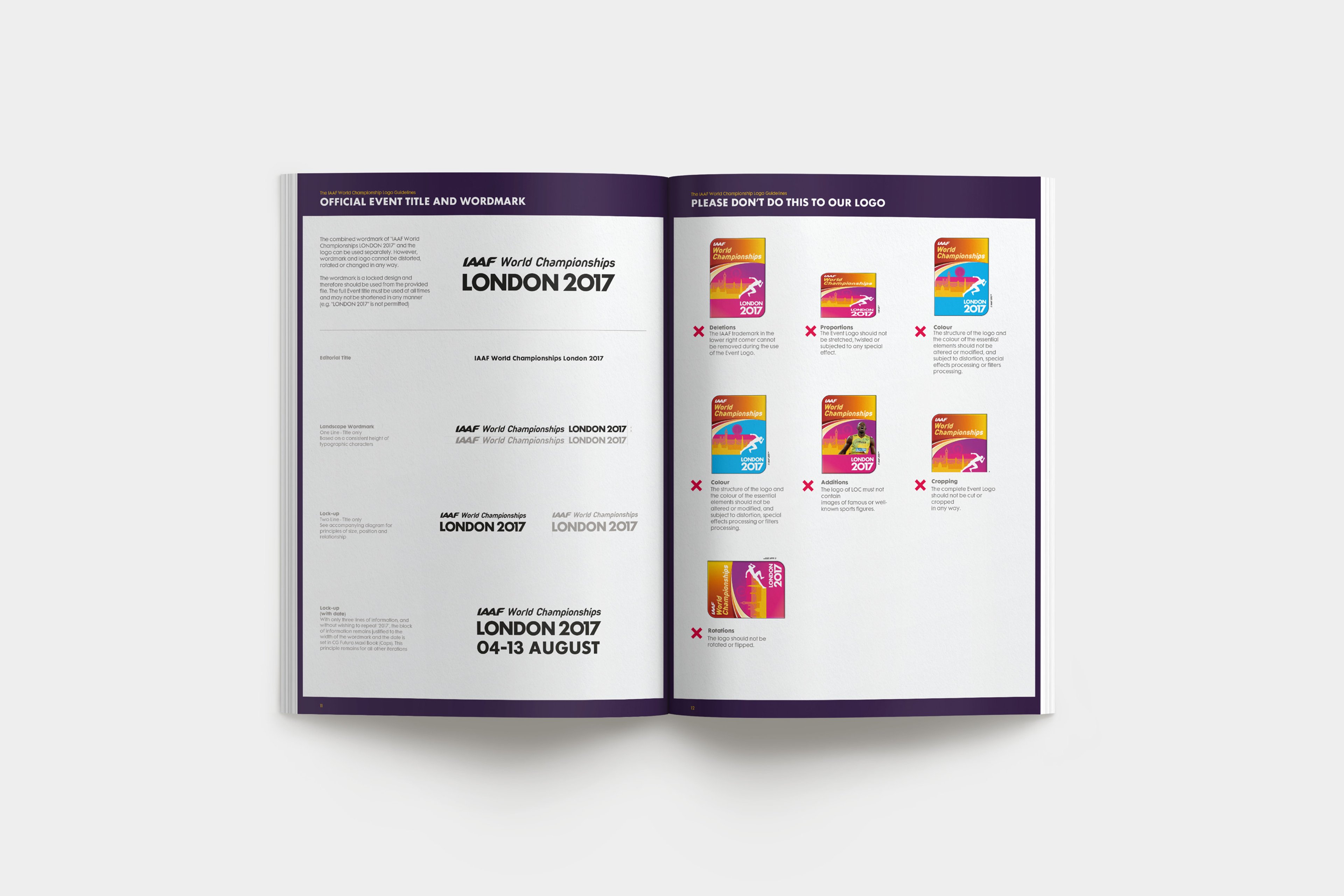 IAAF World Championships London 2017 brand guidlines