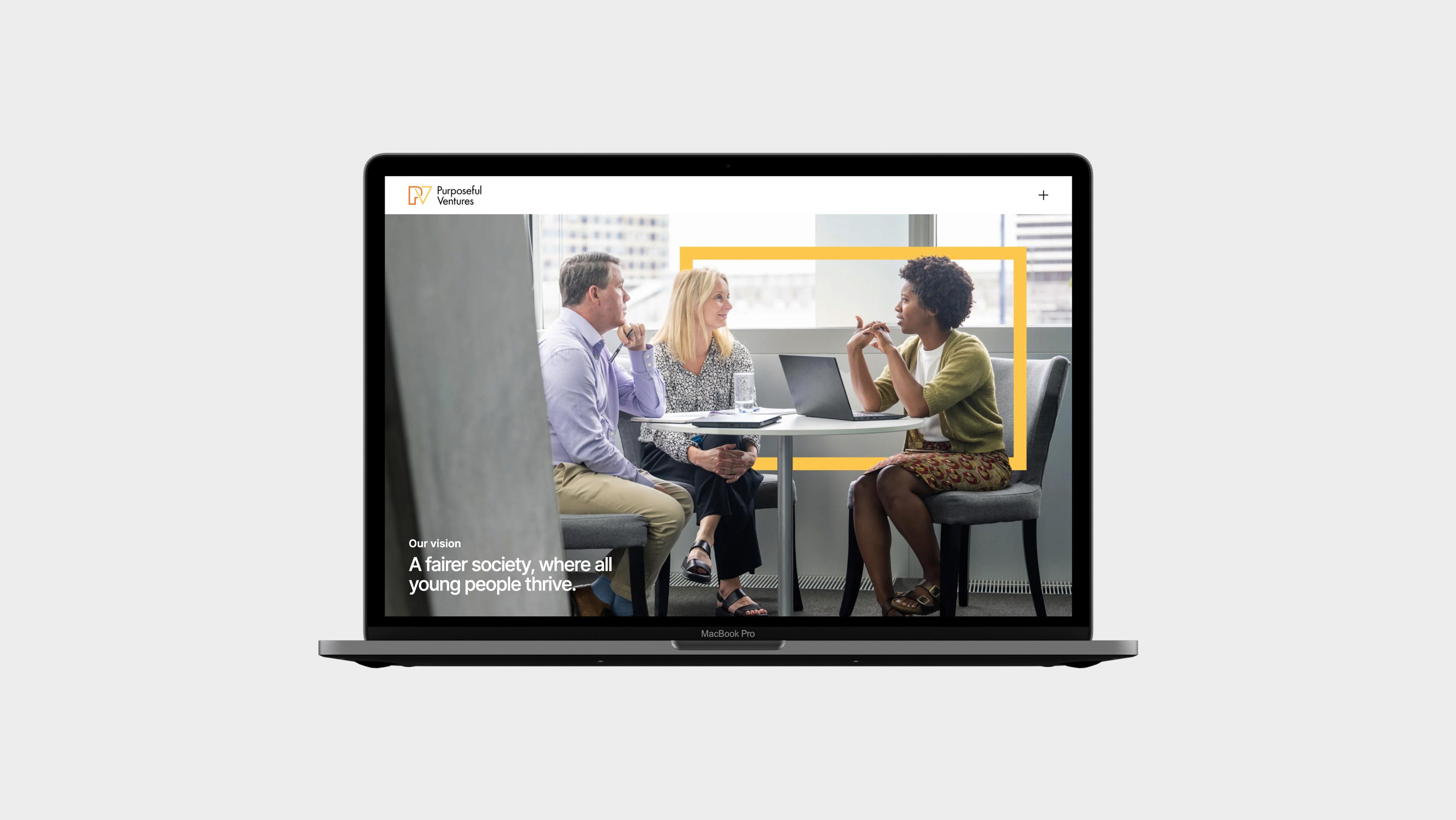 Purposeful Ventures website Purposeful Ventures website