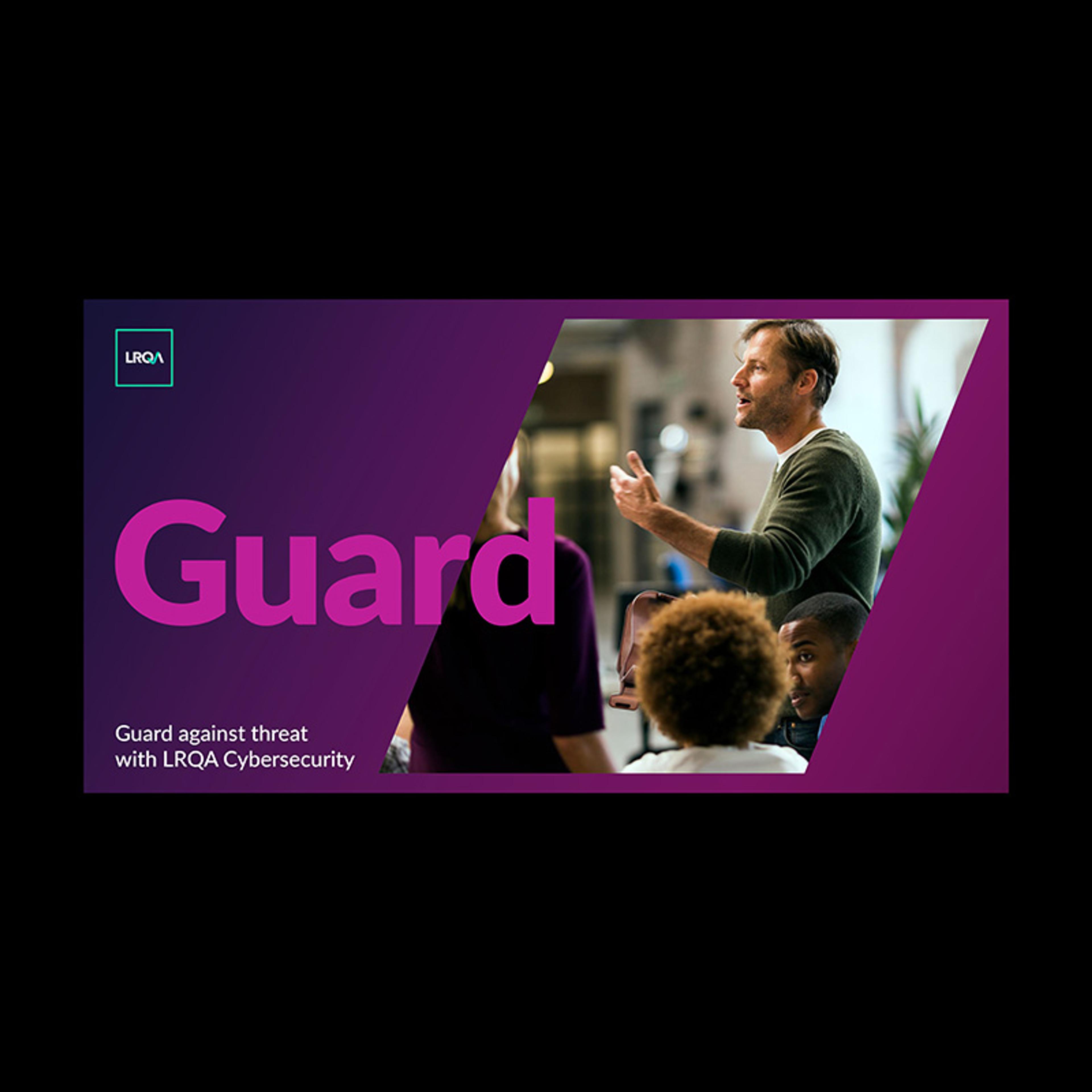 LRQA Cyber animation banner 'Guard' LRQA Cyber animation banner
