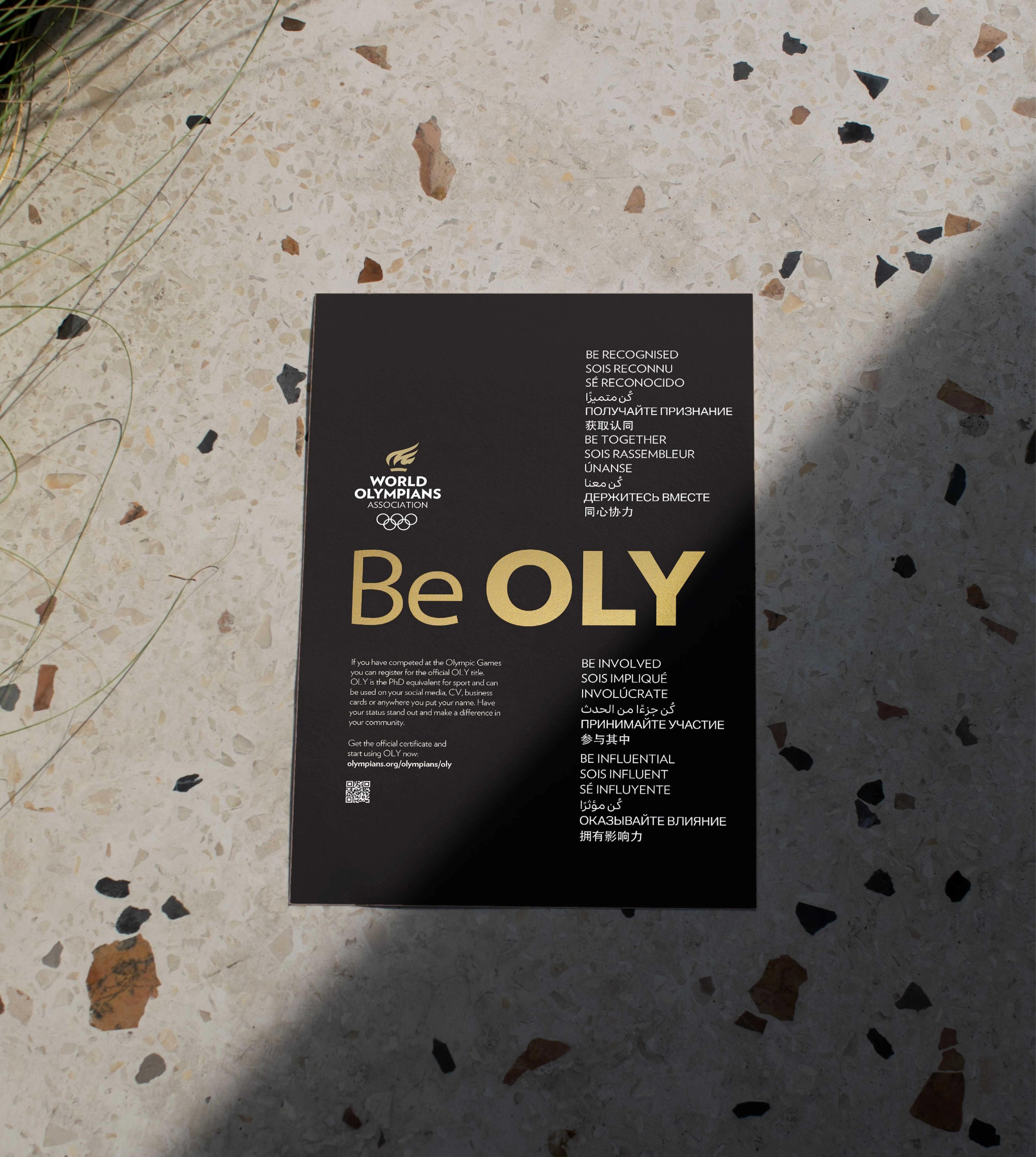 WOA Be Oly poster WOA Be Oly poster