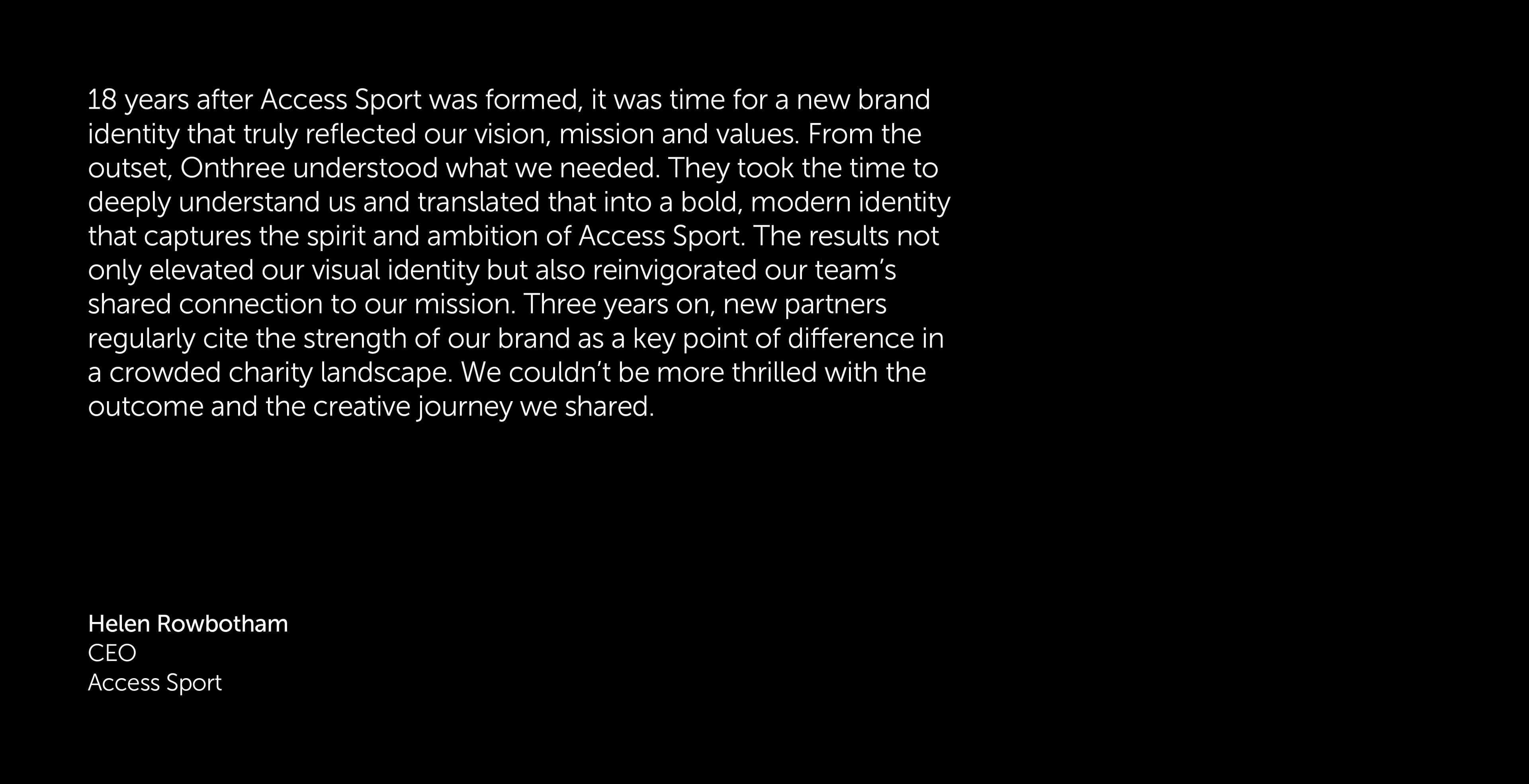 Access Sport Quote