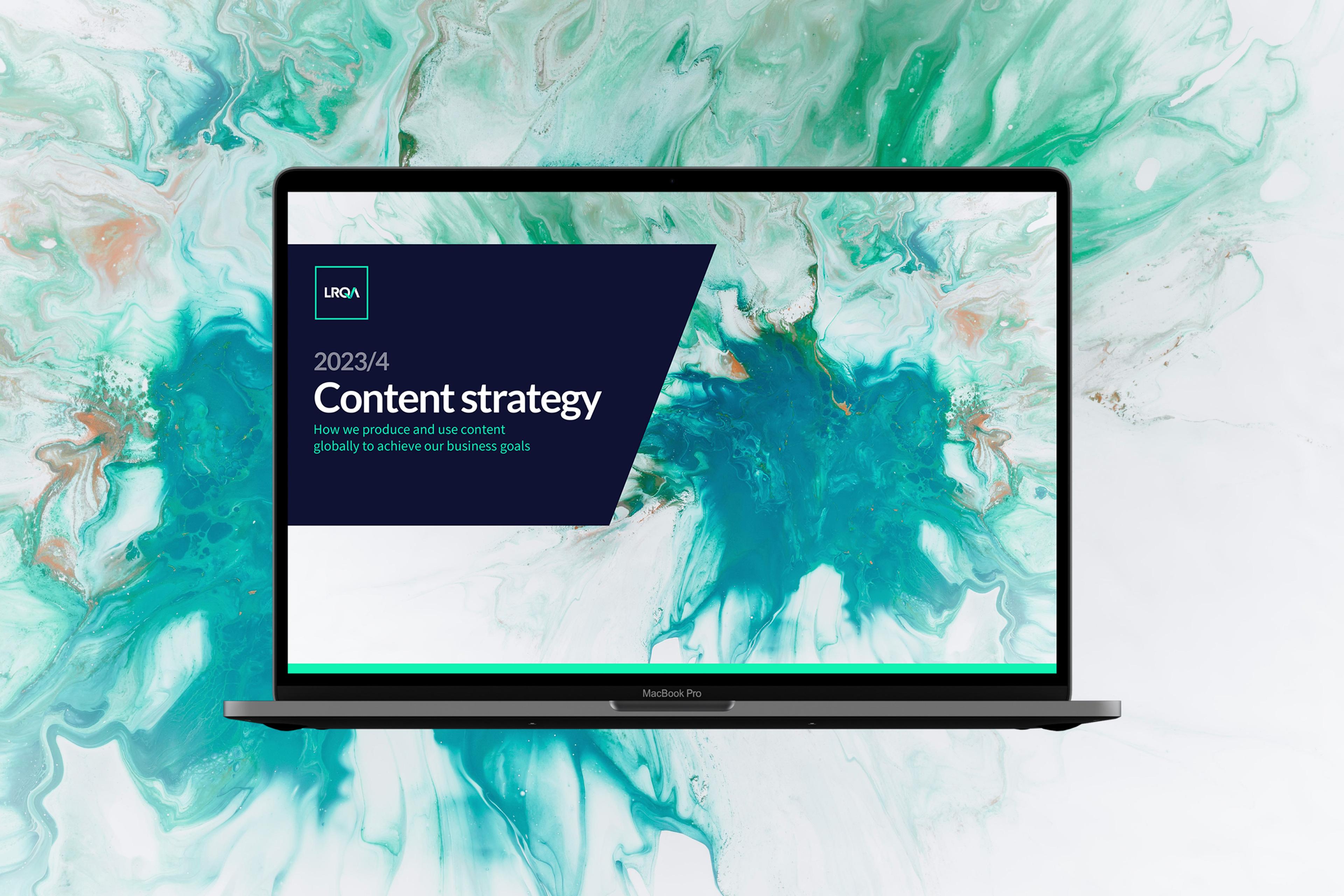 LRQA content strategy presentation