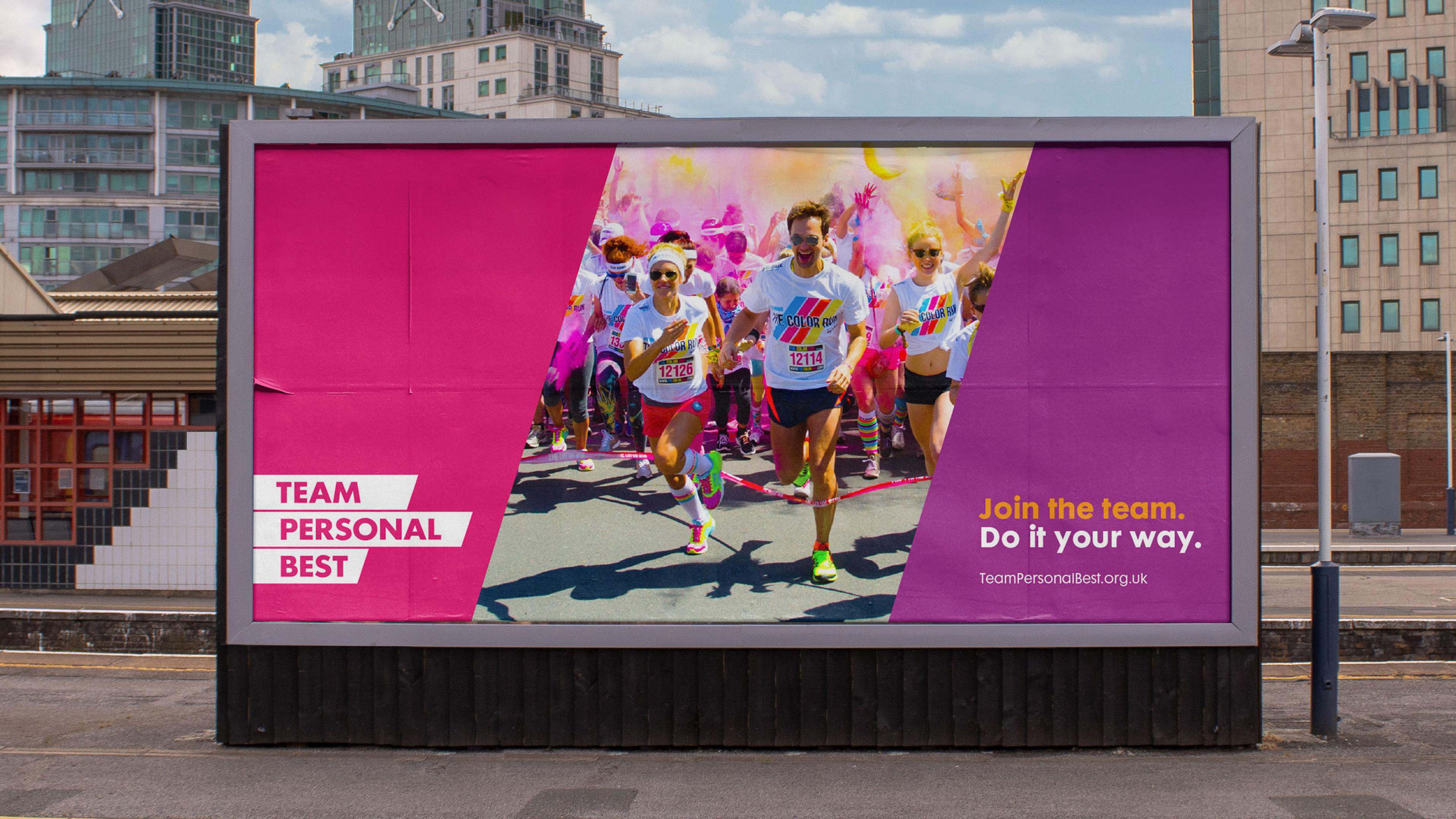 London 2017 Team Personal Best billboard London 2017 Team Personal Best billboard