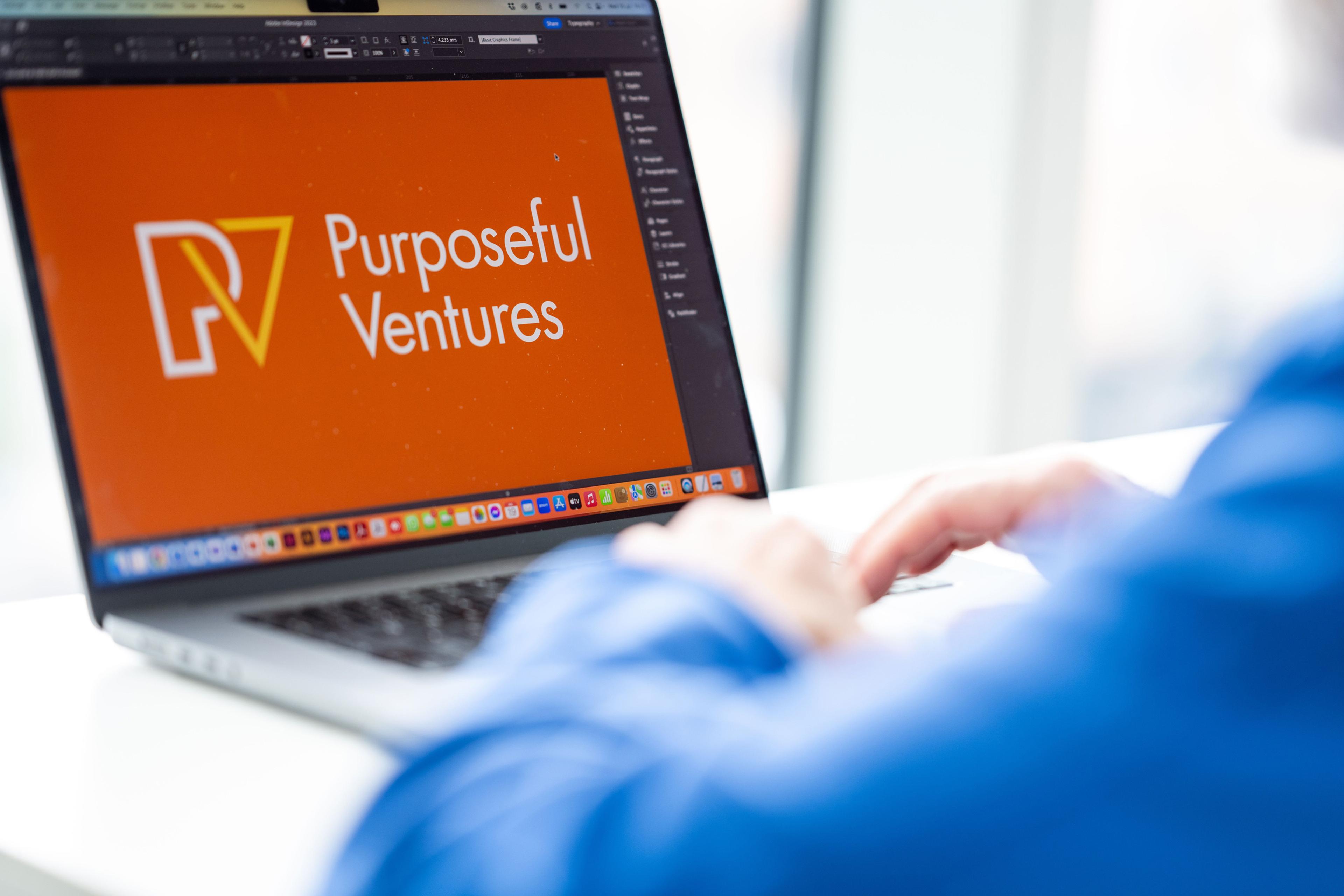 PV logo on a laptop