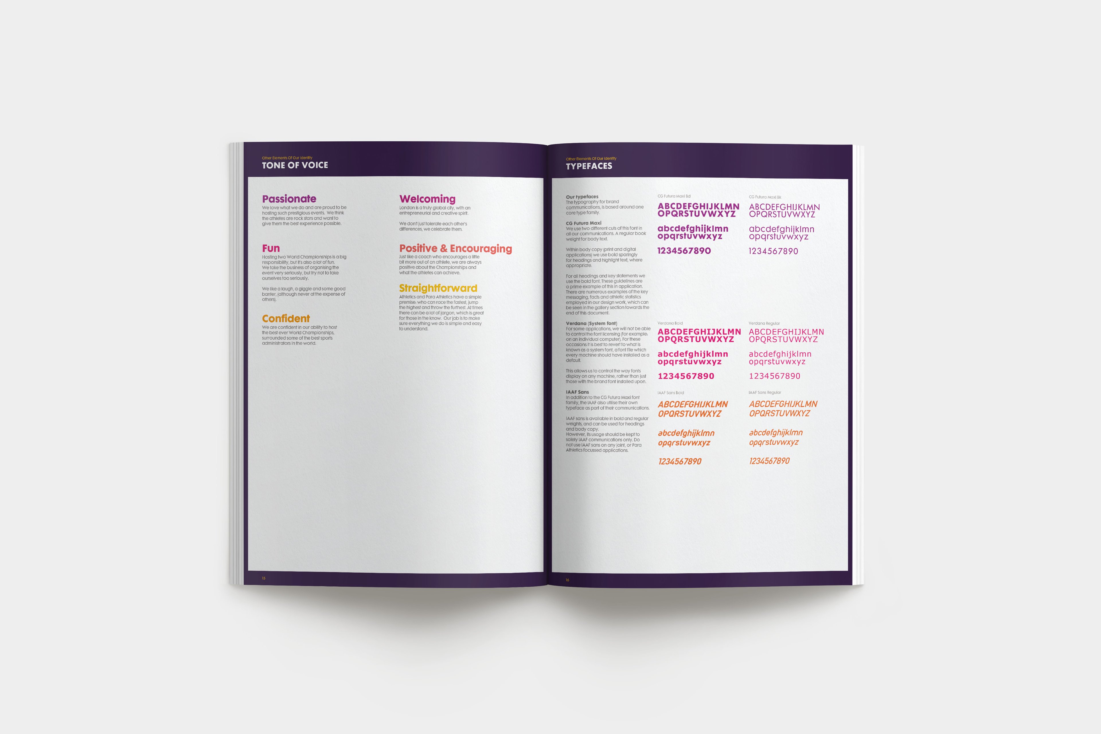IAAF World Championships London brand guidelines