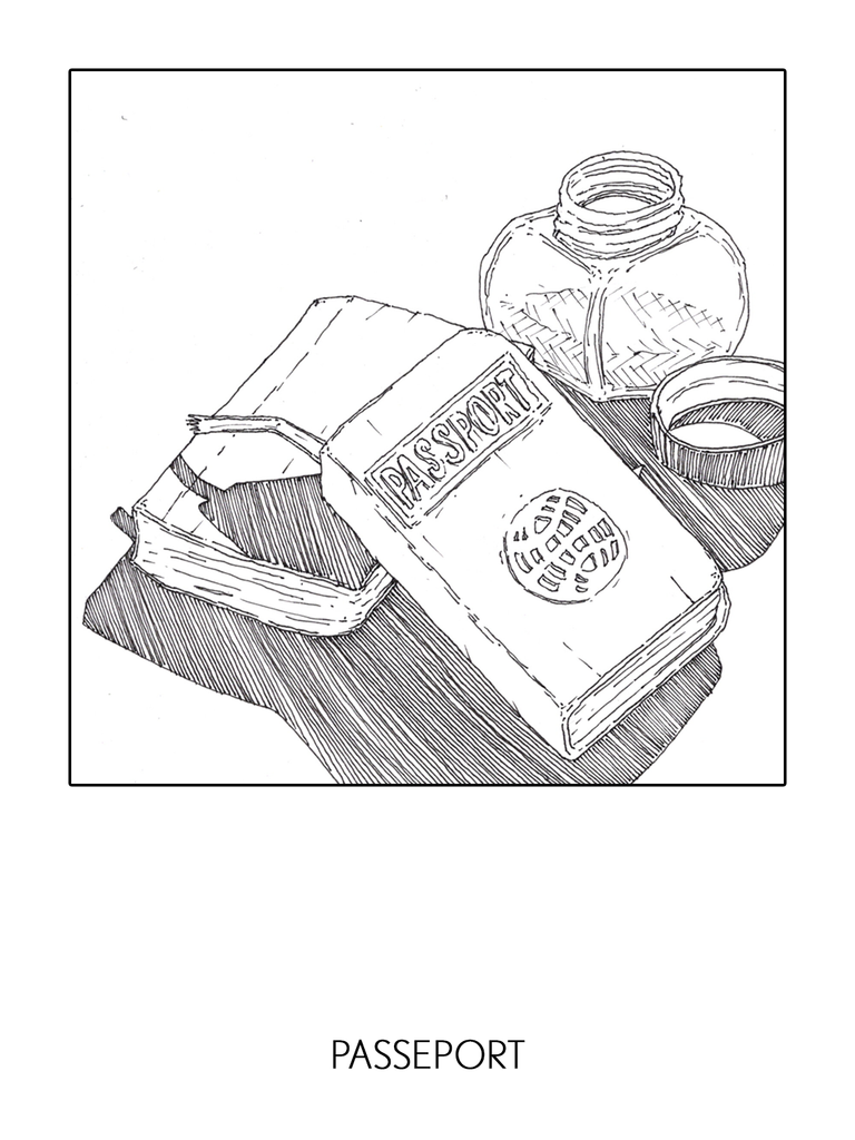 Inktober 2024, jour 7, Passeport