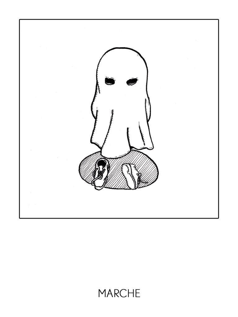Inktober 2024, jour 8, Marche