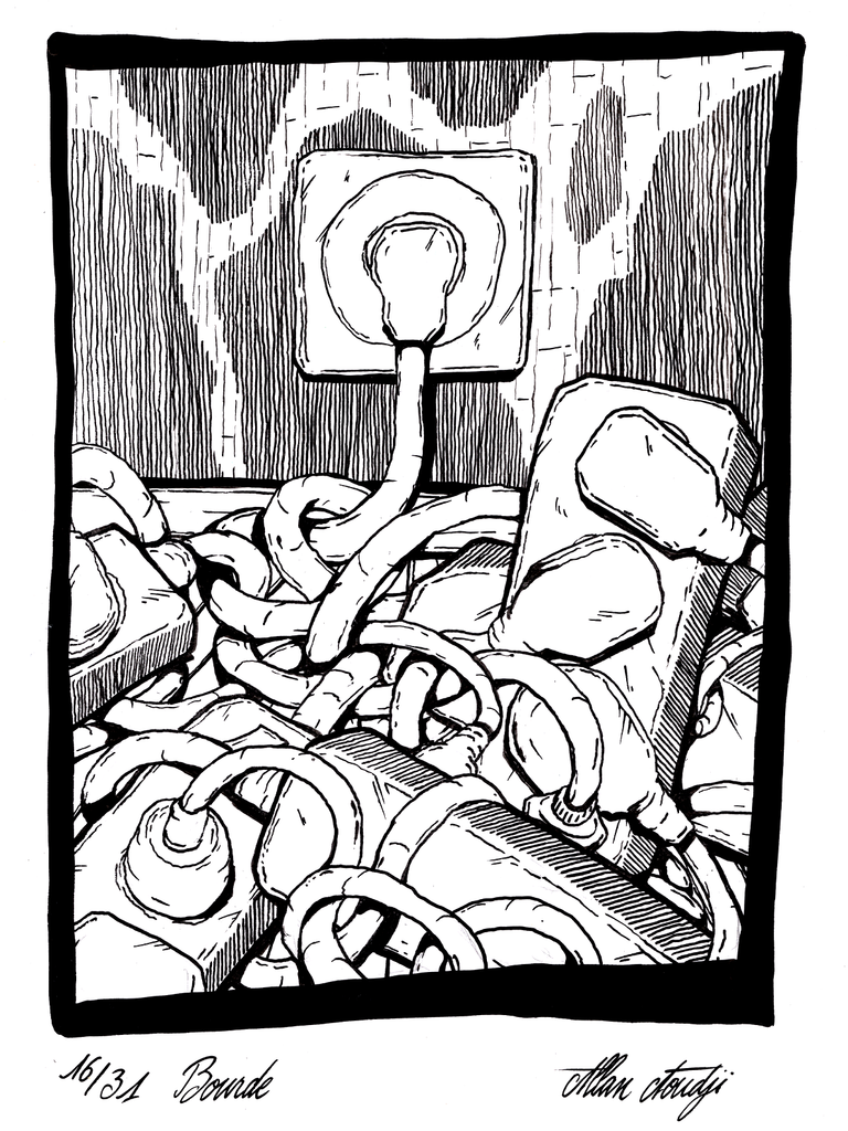 Inktober 2025, jour 16, Bourde