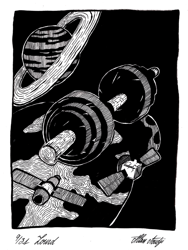 Inktober 2025, jour 9, Lourd