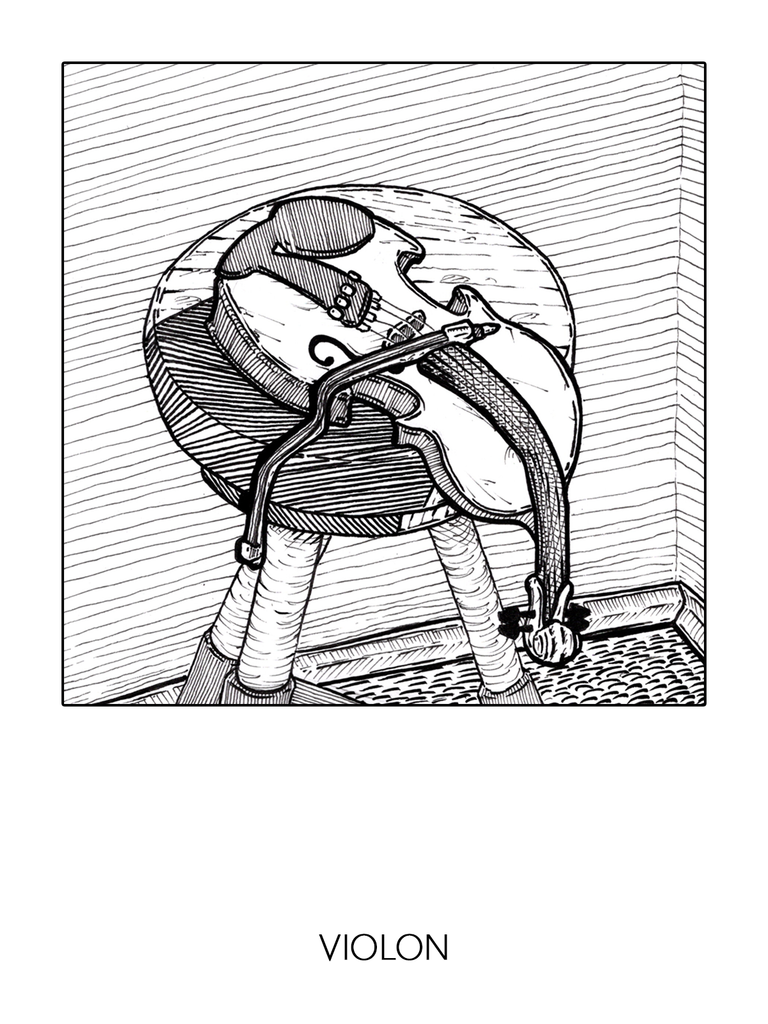 Inktober 2024, jour 30, Violon