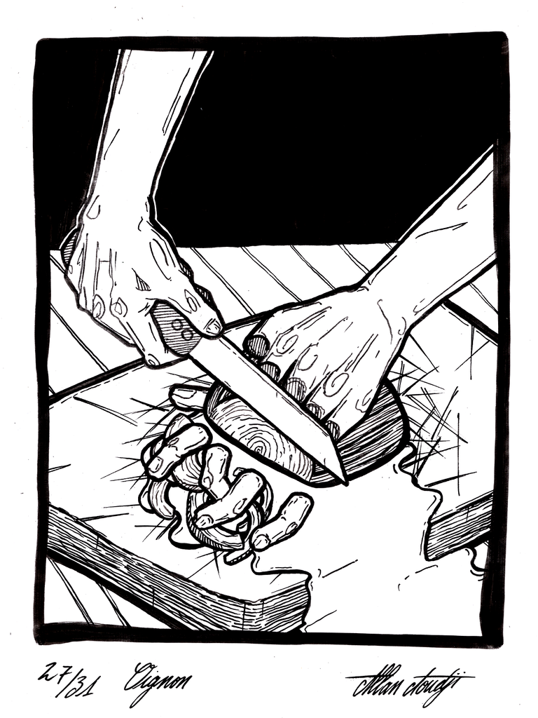 Inktober 2025, jour 27, Oignon