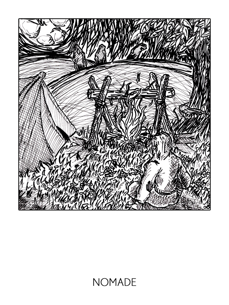 Inktober 2025, jour 10, Nomade