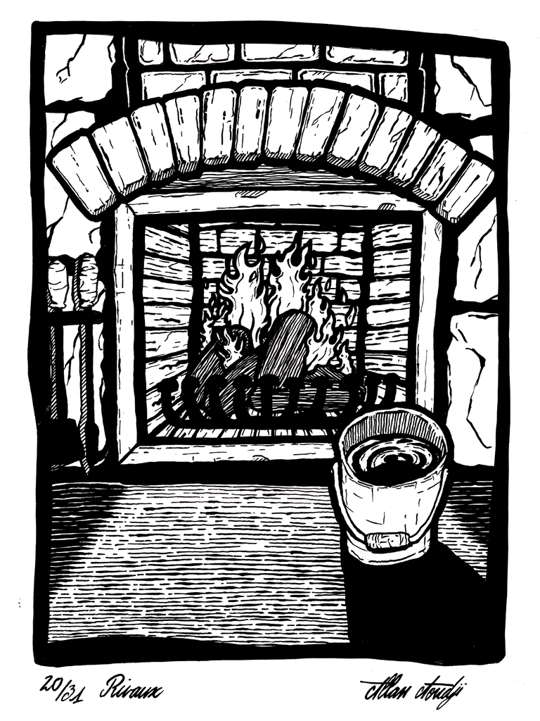 Inktober 2025, jour 20, Rivaux 