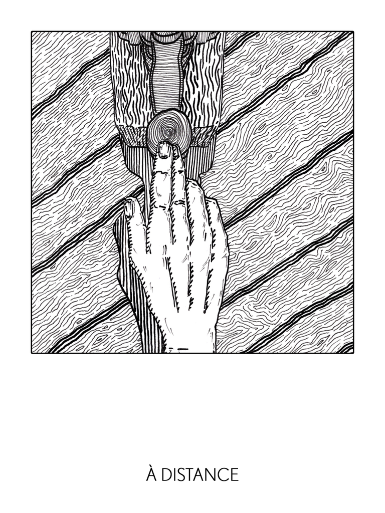Inktober 2024, jour 12, À distance
