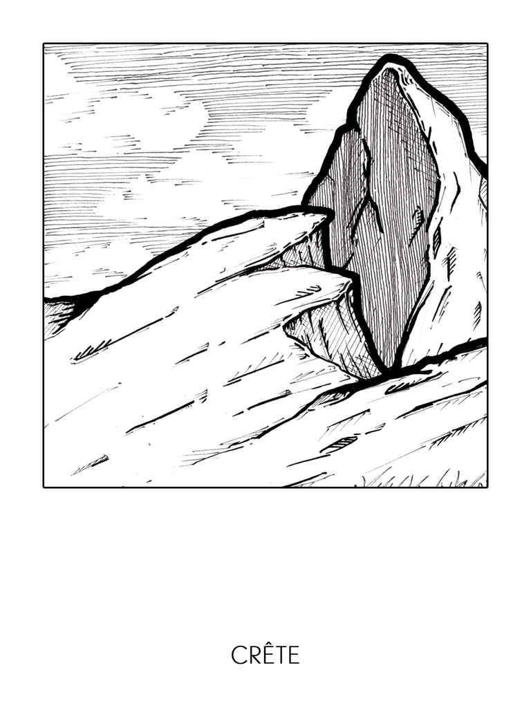 Inktober 2024, jour 19, Crête