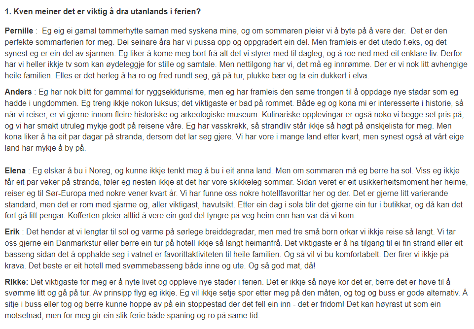 Bilde som illustrerer hvordan en eksempeloppgave i leseprøven kan se ut. Personer med synshemming vil få en alternativ prøve uten bilder.